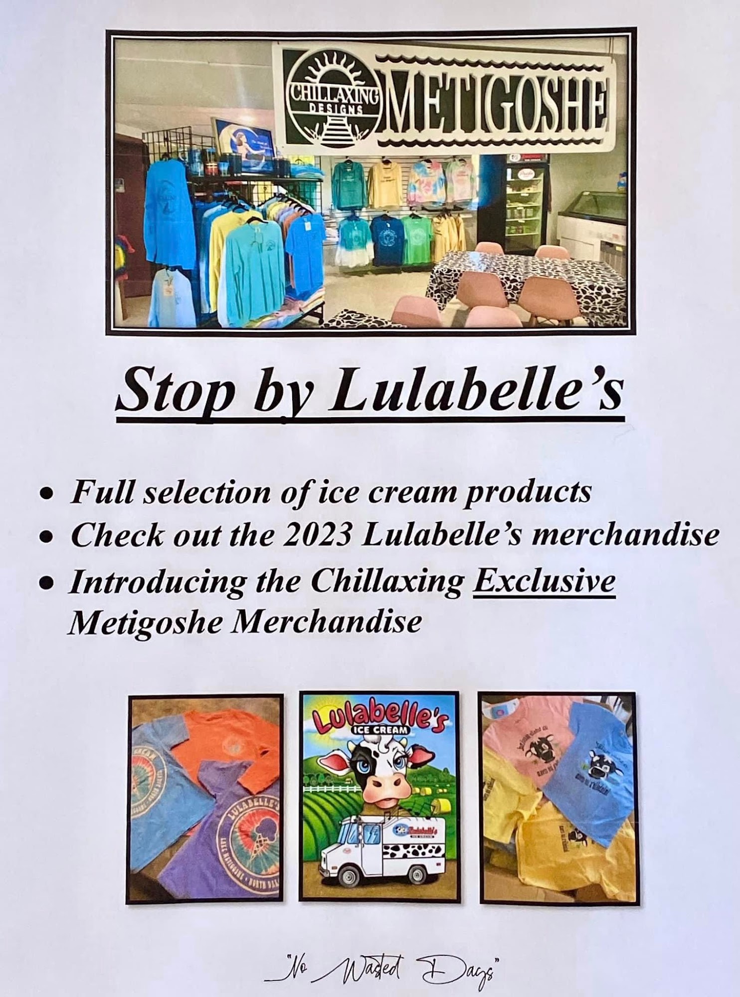Lulabelle's Ice Cream Menu