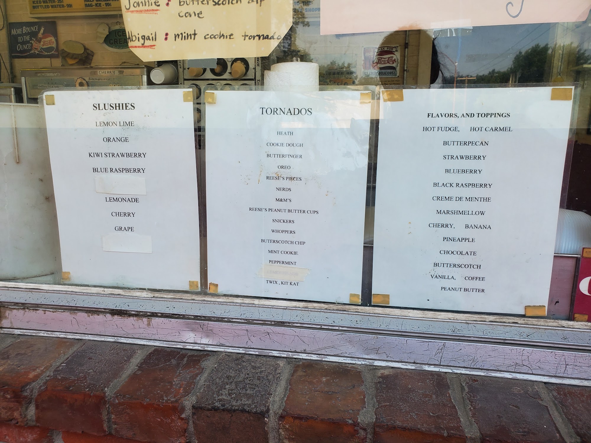 Sweete Shoppe Menu