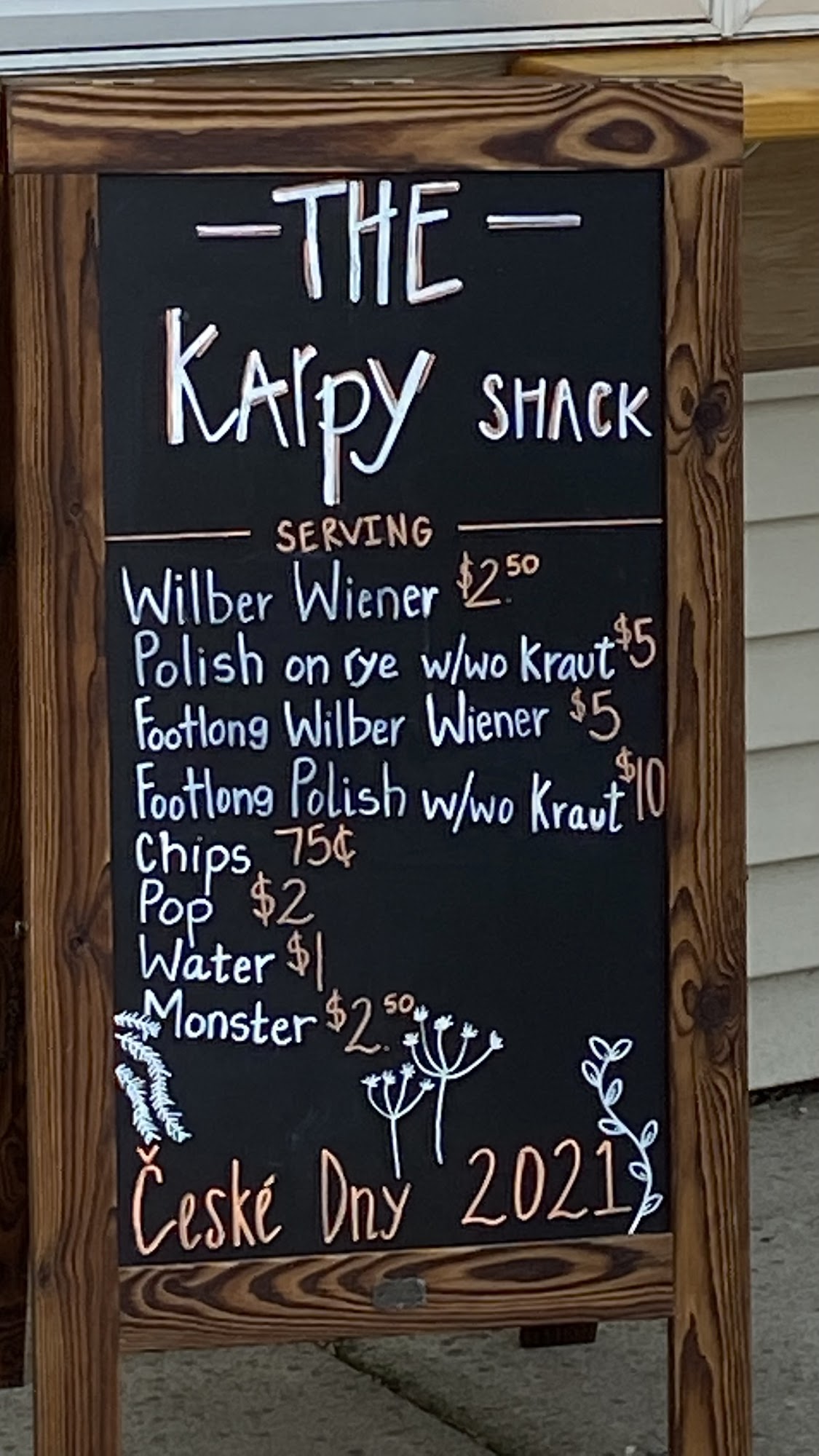 Karpisek's Market Menu
