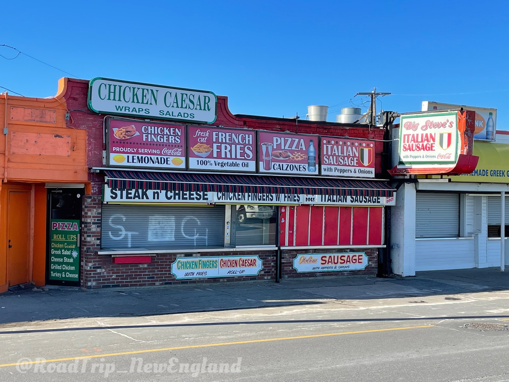 Big Steve’s Italian Sausage Menu