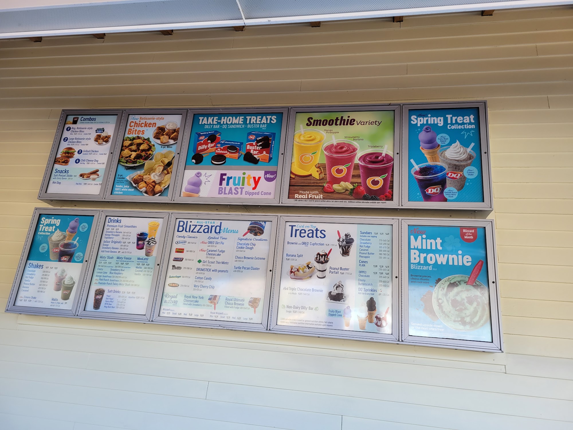 Dairy Queen Treat Menu