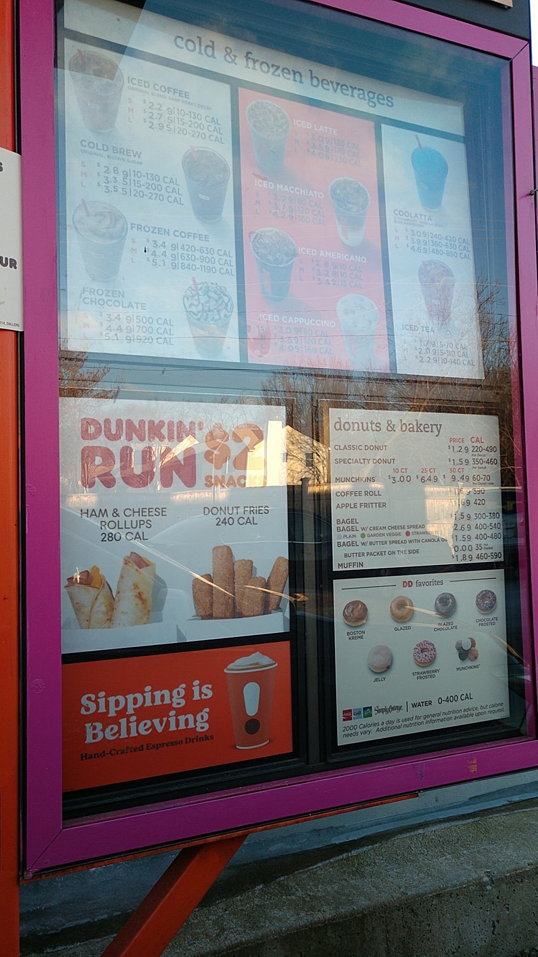 Dunkin' Menu