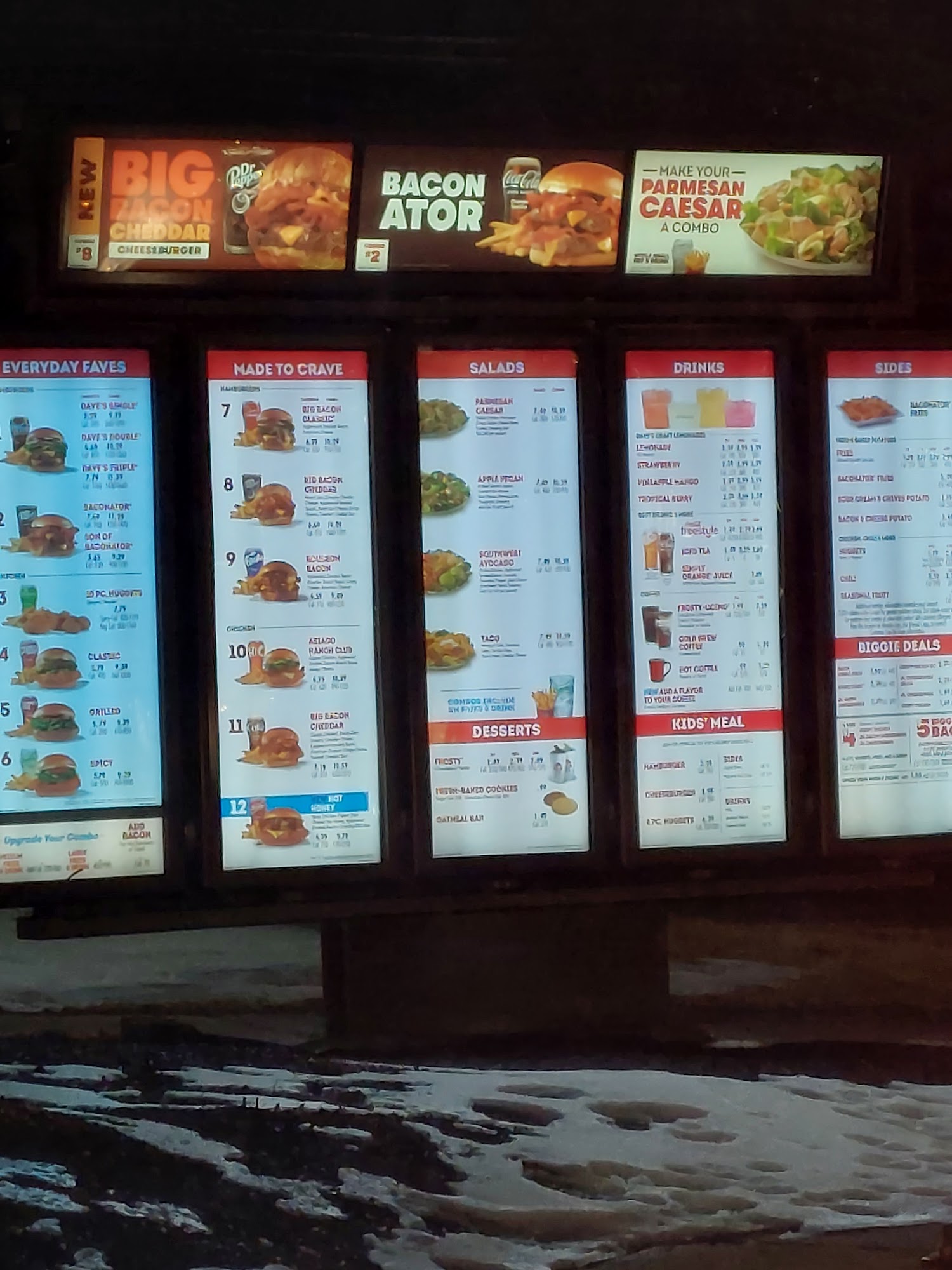 Wendy's Menu