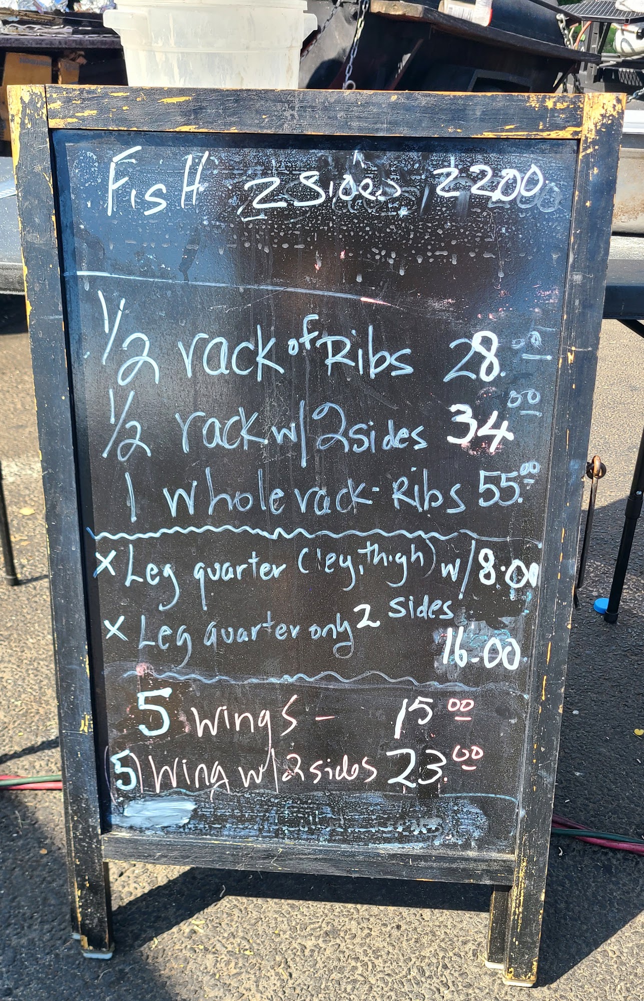 HOT OFF THE GRILL BBQ Menu