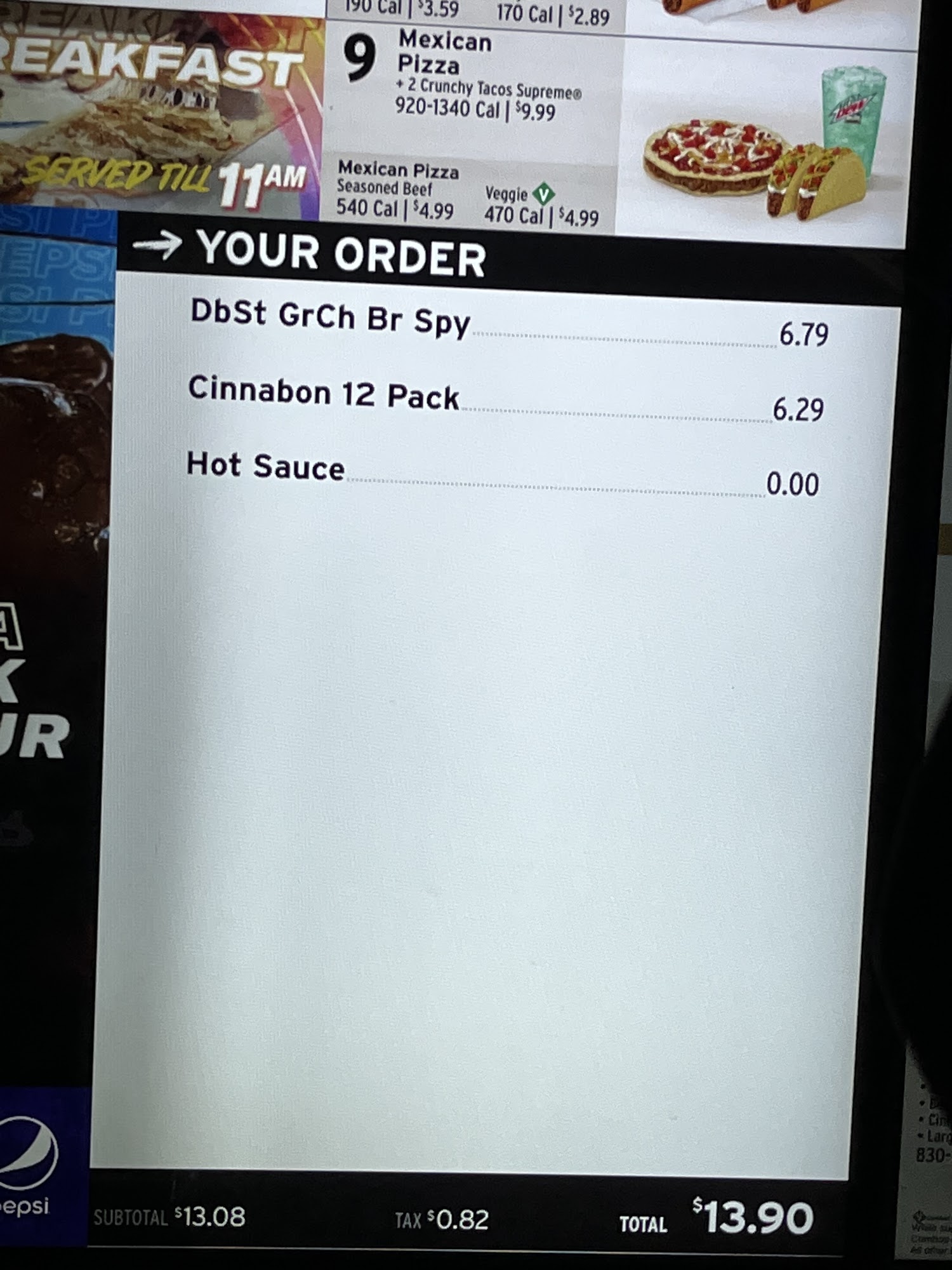 Taco Bell Menu