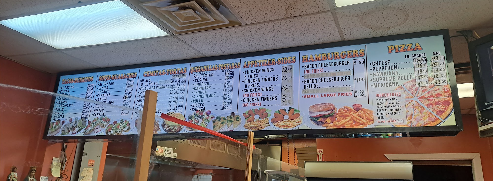 Monroe Pizzeria Menu