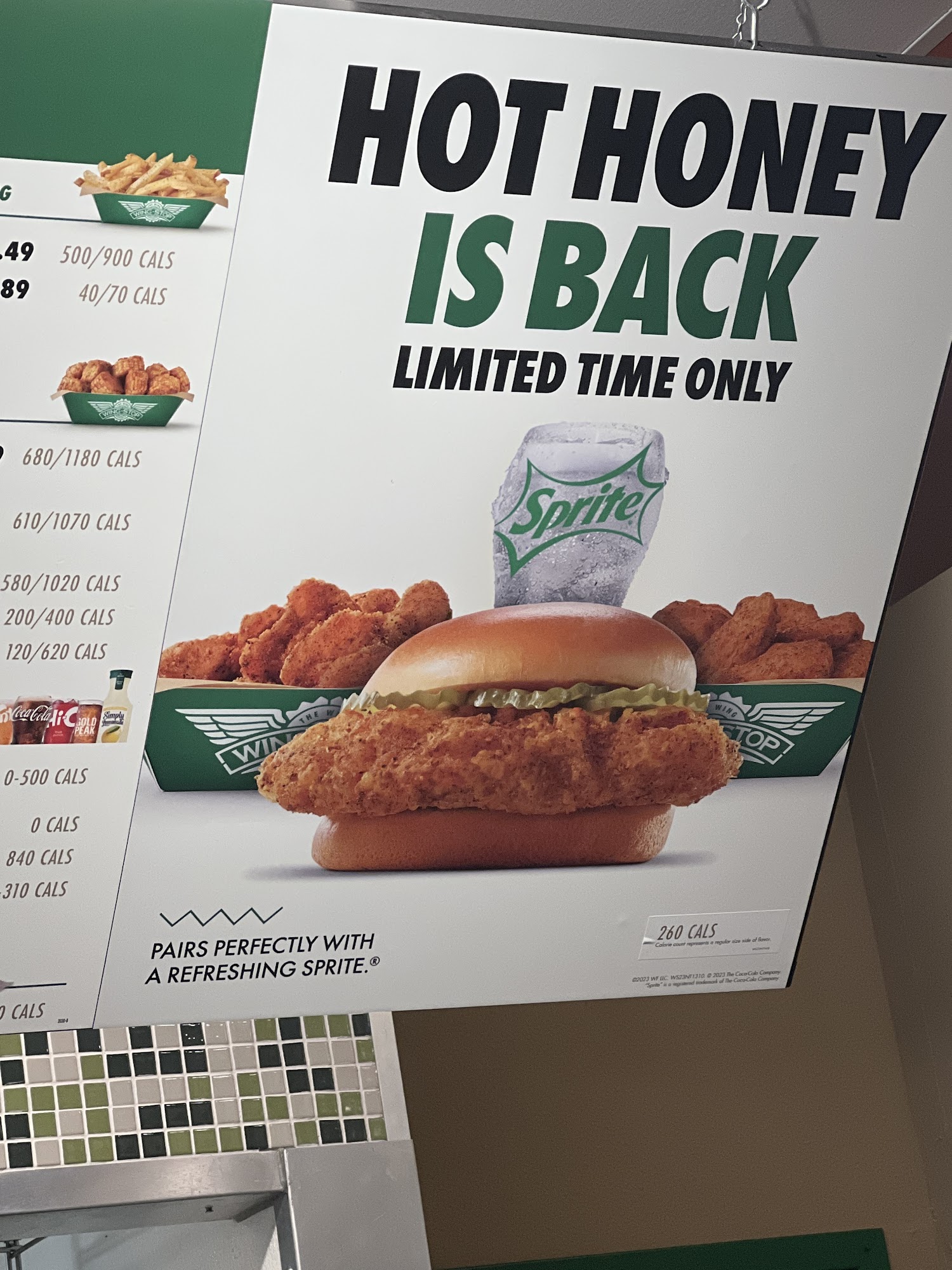 Wingstop Menu
