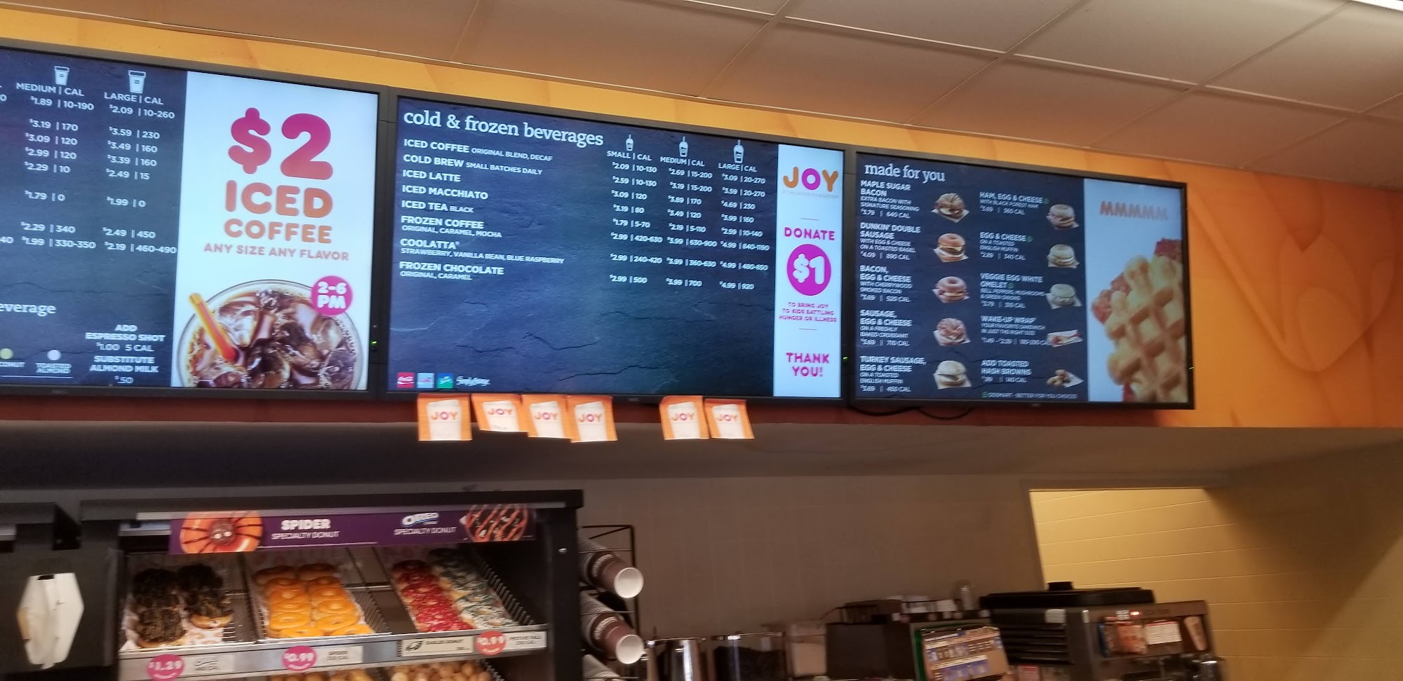 Dunkin' Menu