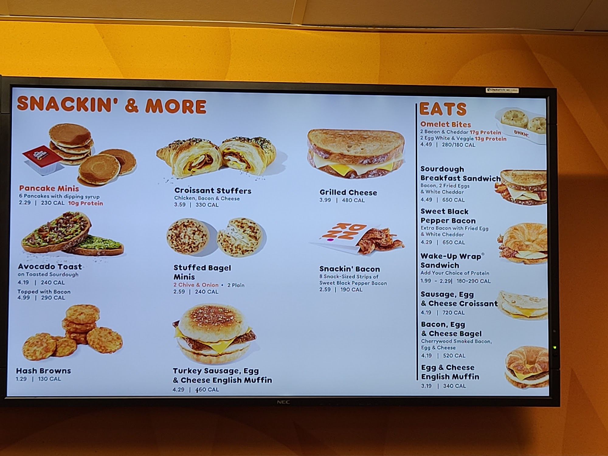 Dunkin' Menu