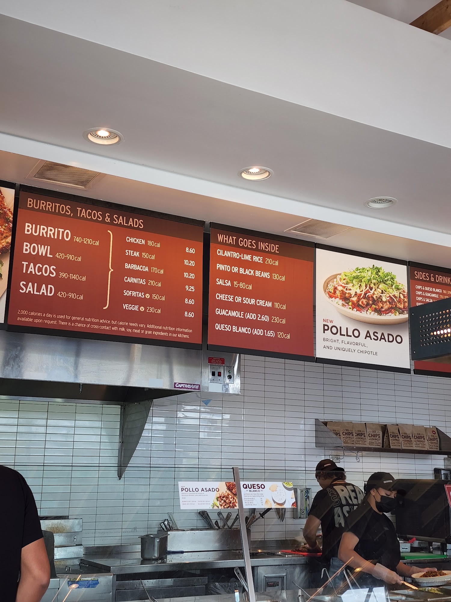 Chipotle Mexican Grill Menu