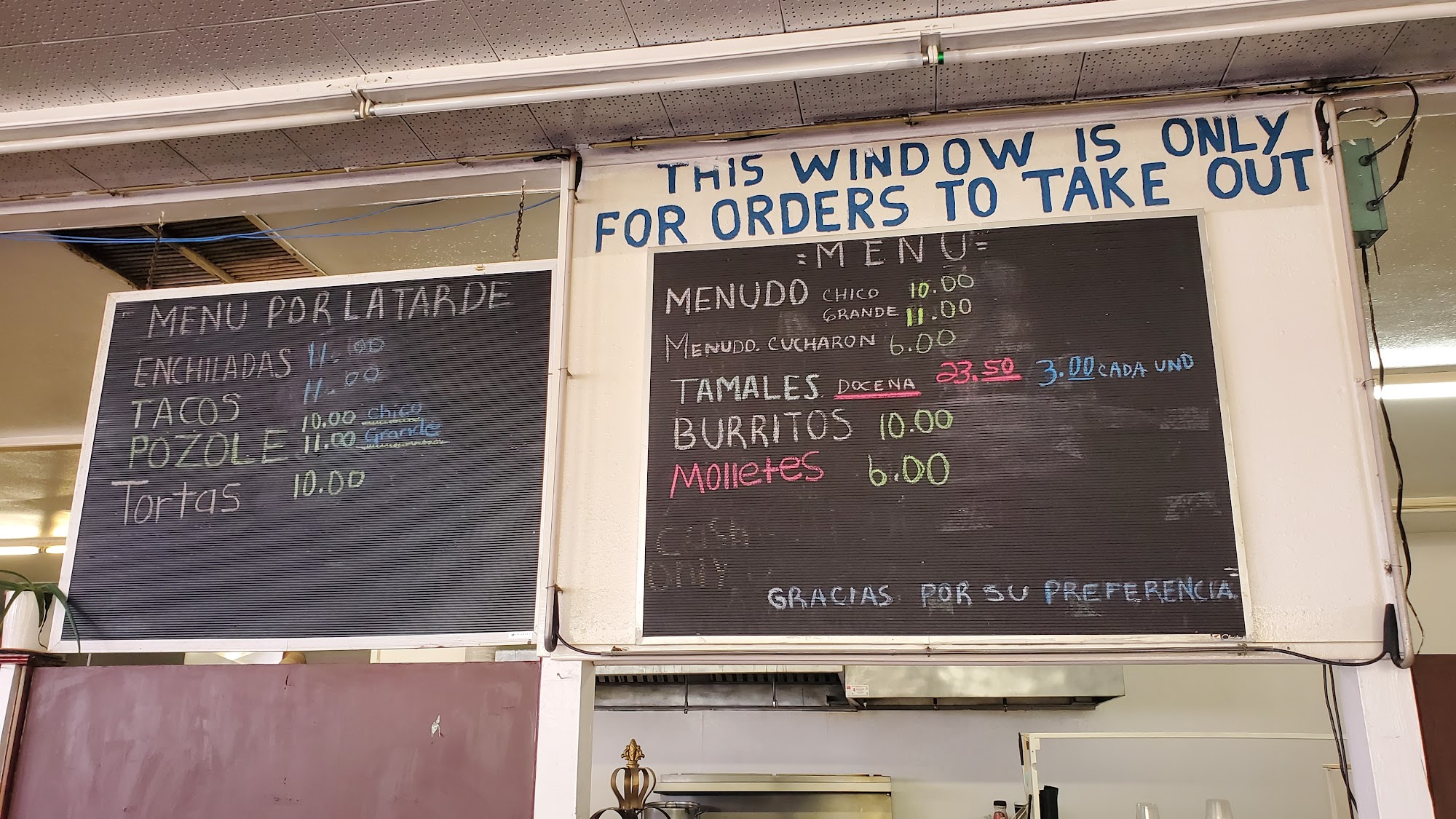 Helen’s Bakery Menu