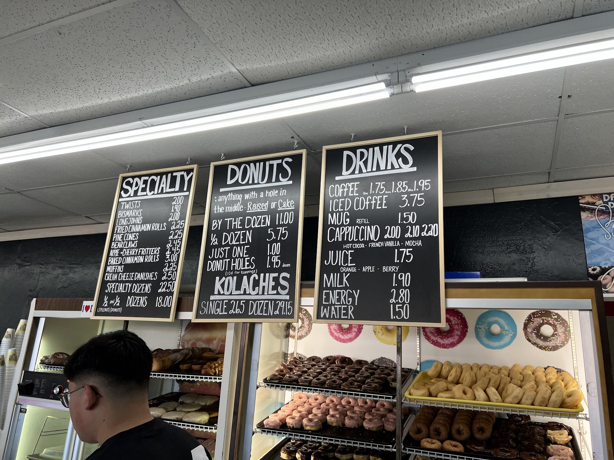 Daylight Donuts Menu