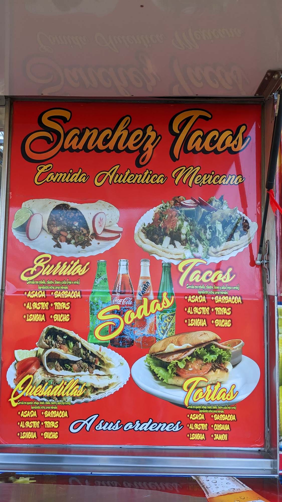 Sanchez Tacos Menu