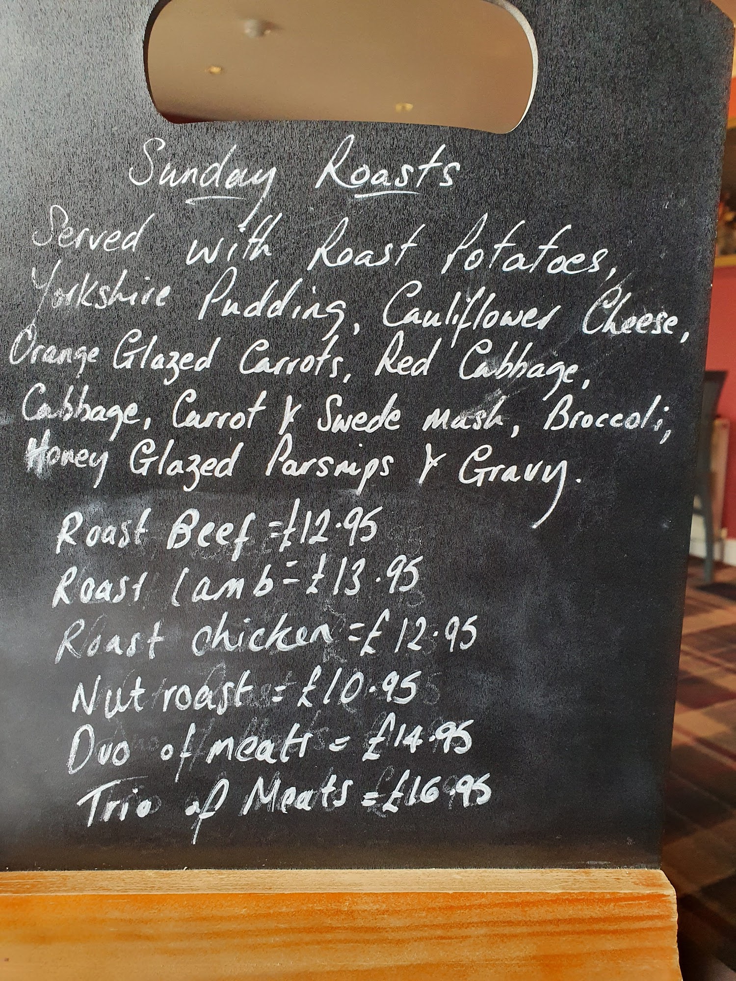 The Dove Restaurant Menu