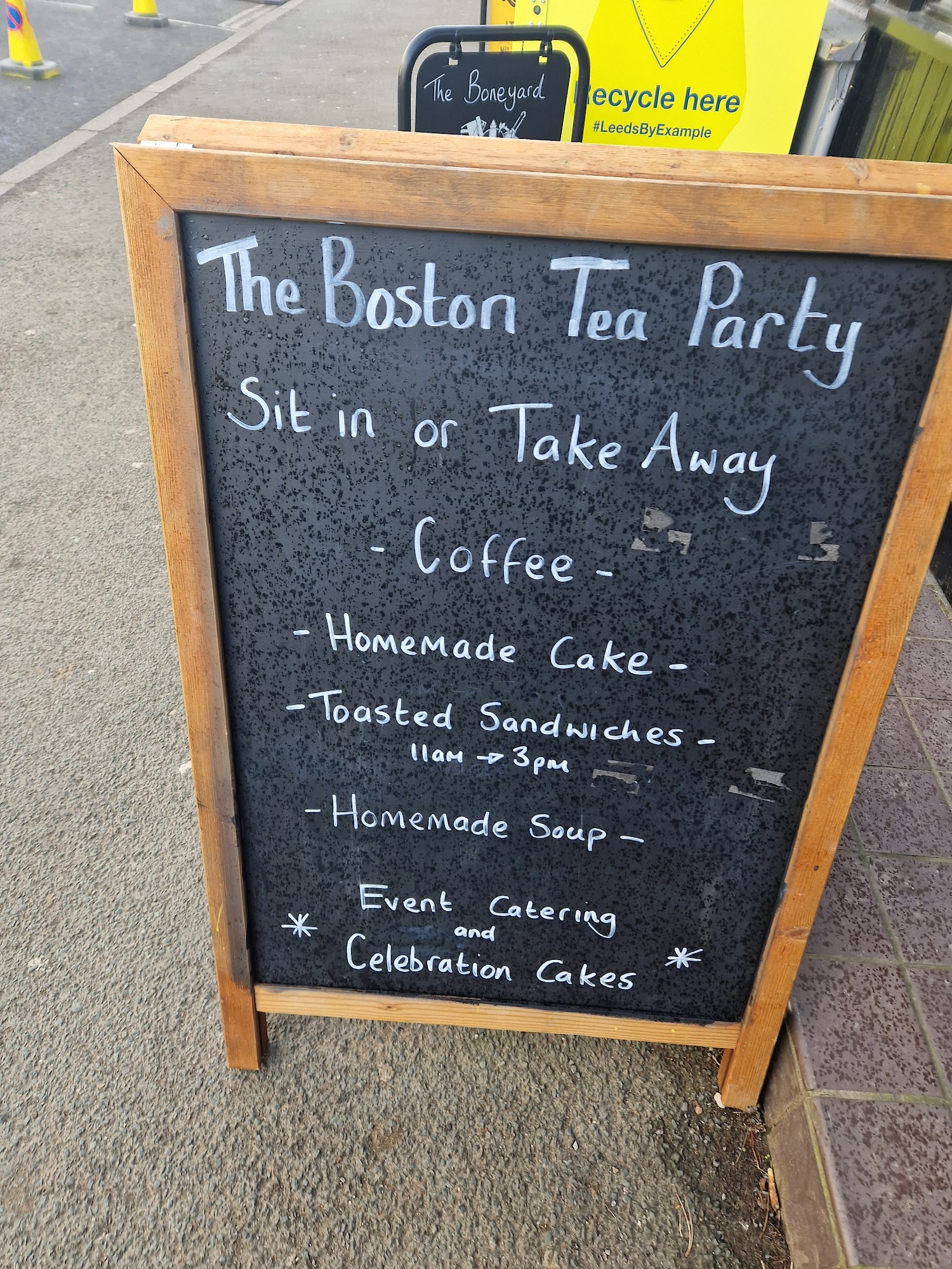 The Boston Tea Party Menu