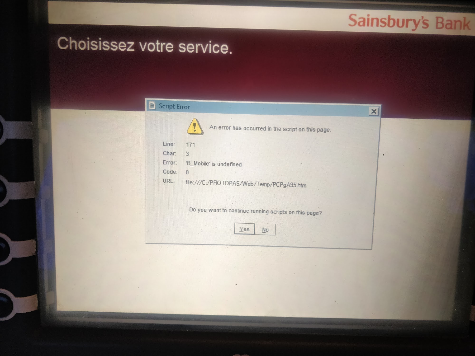 Sainsbury's Bank ATM