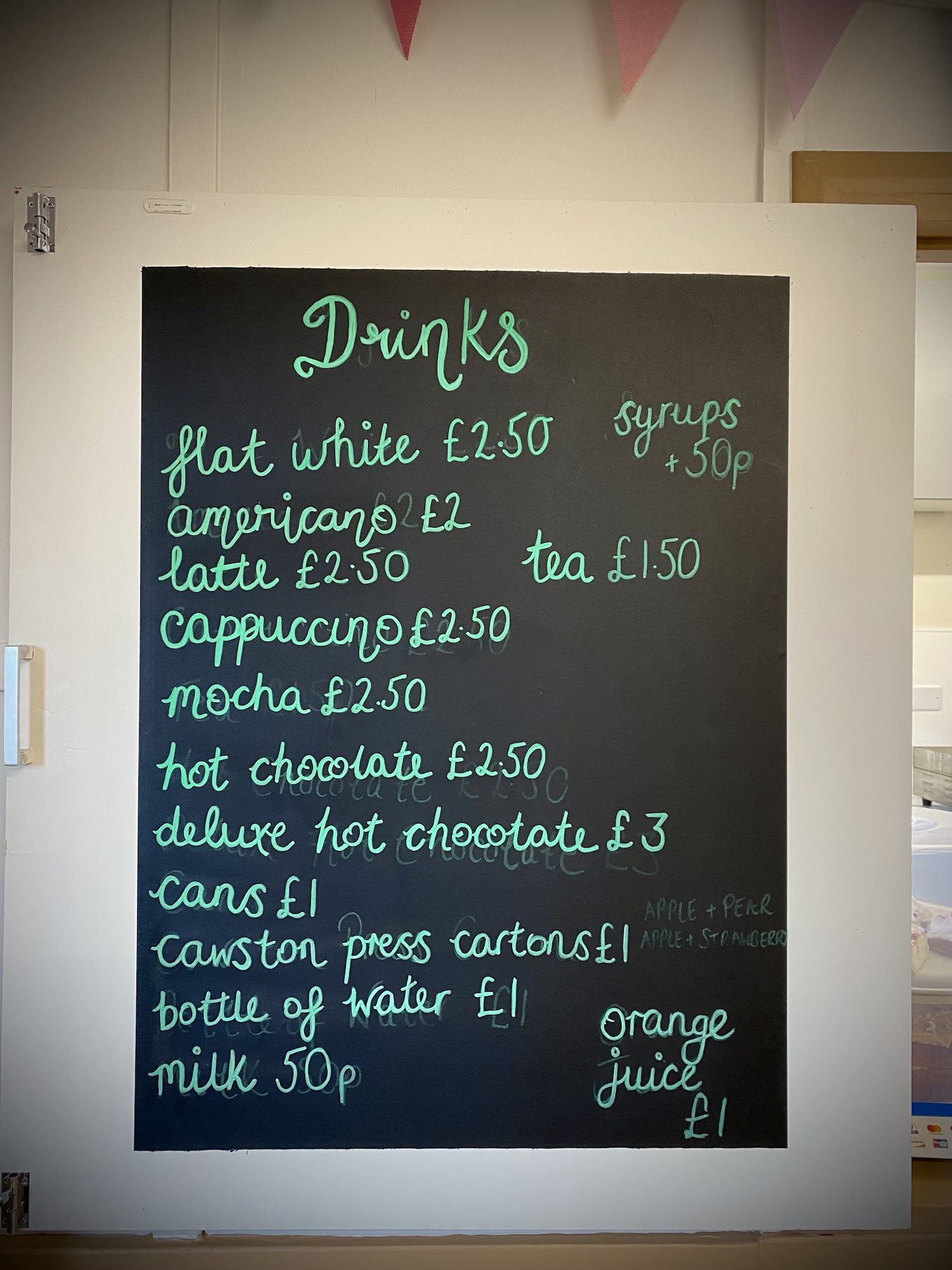 The Mud Kitchen Cafe Menu