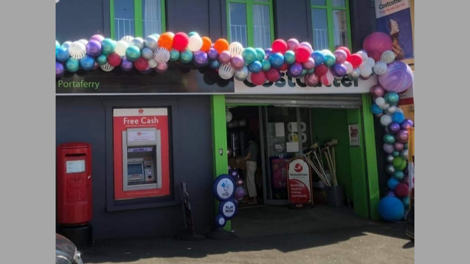 PortaferryCostcutter, Post Office and Balloon Flair