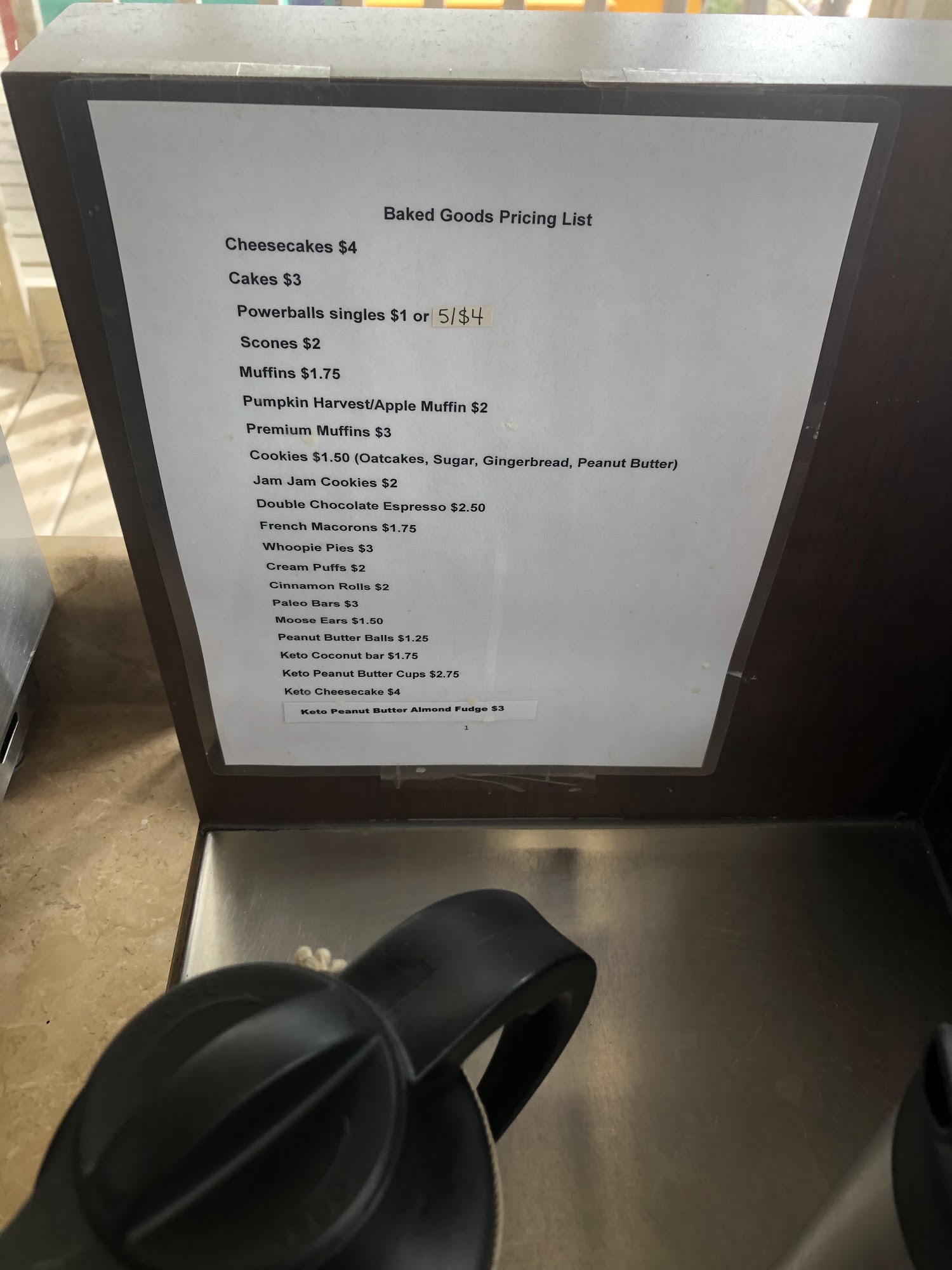 La Goélette à Pépé Café Menu