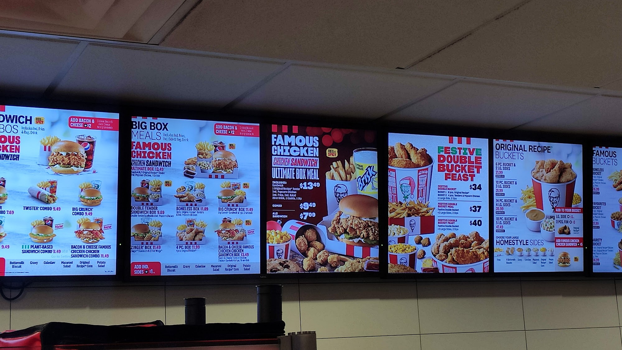 KFC Menu