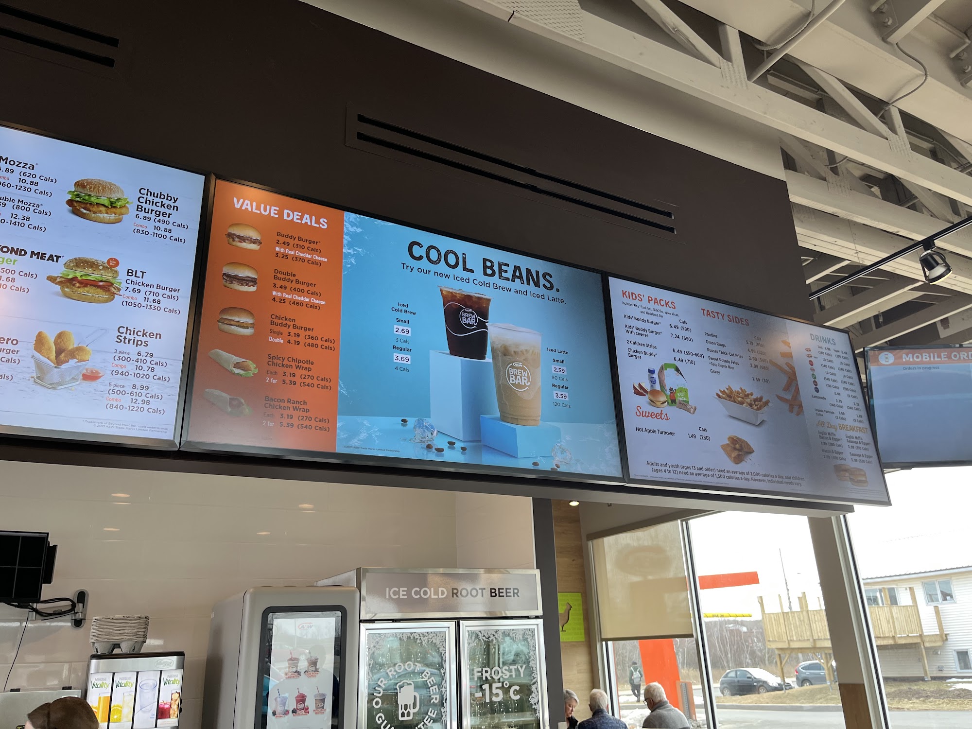 A&W Canada Menu