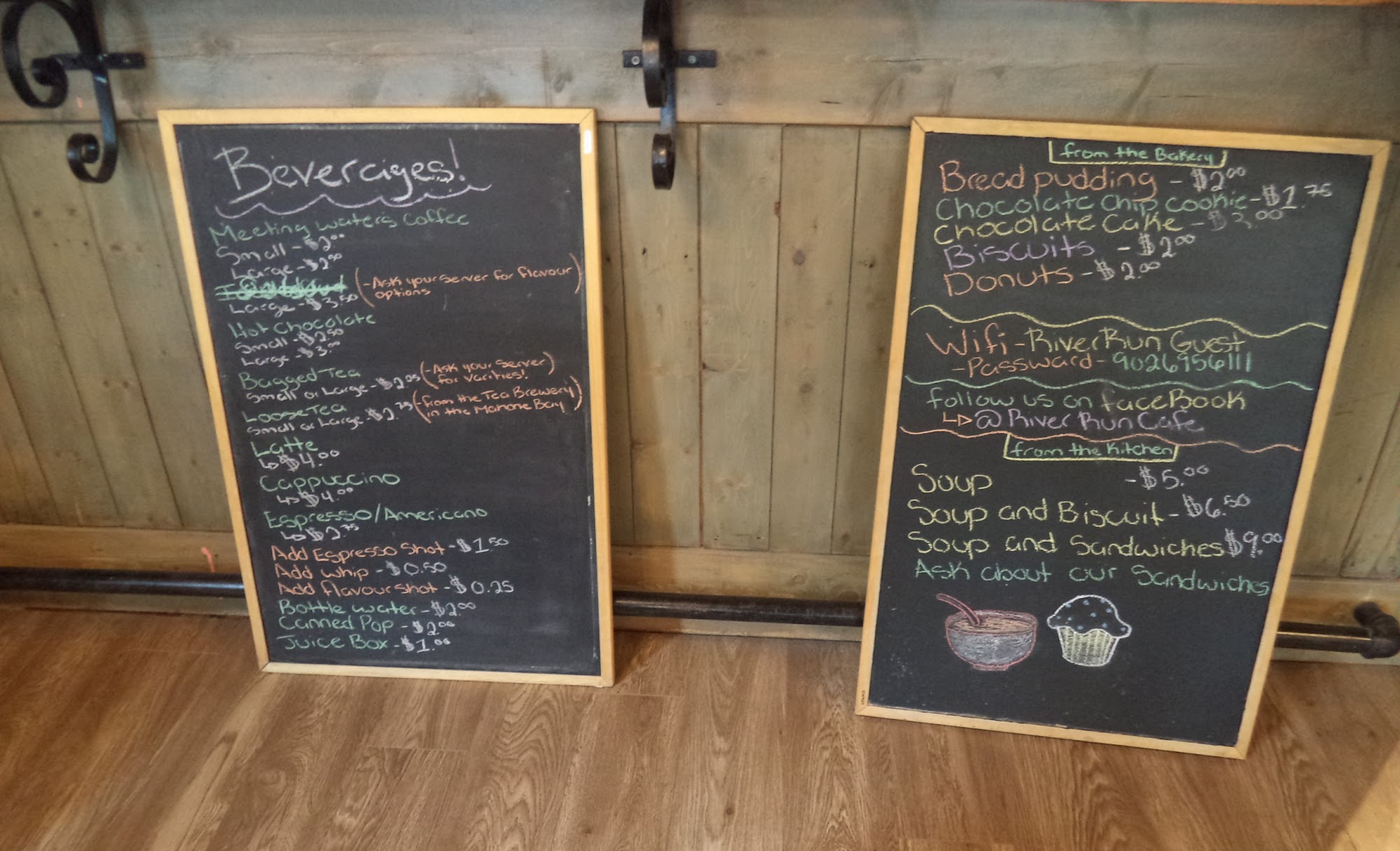 River Run Café Menu