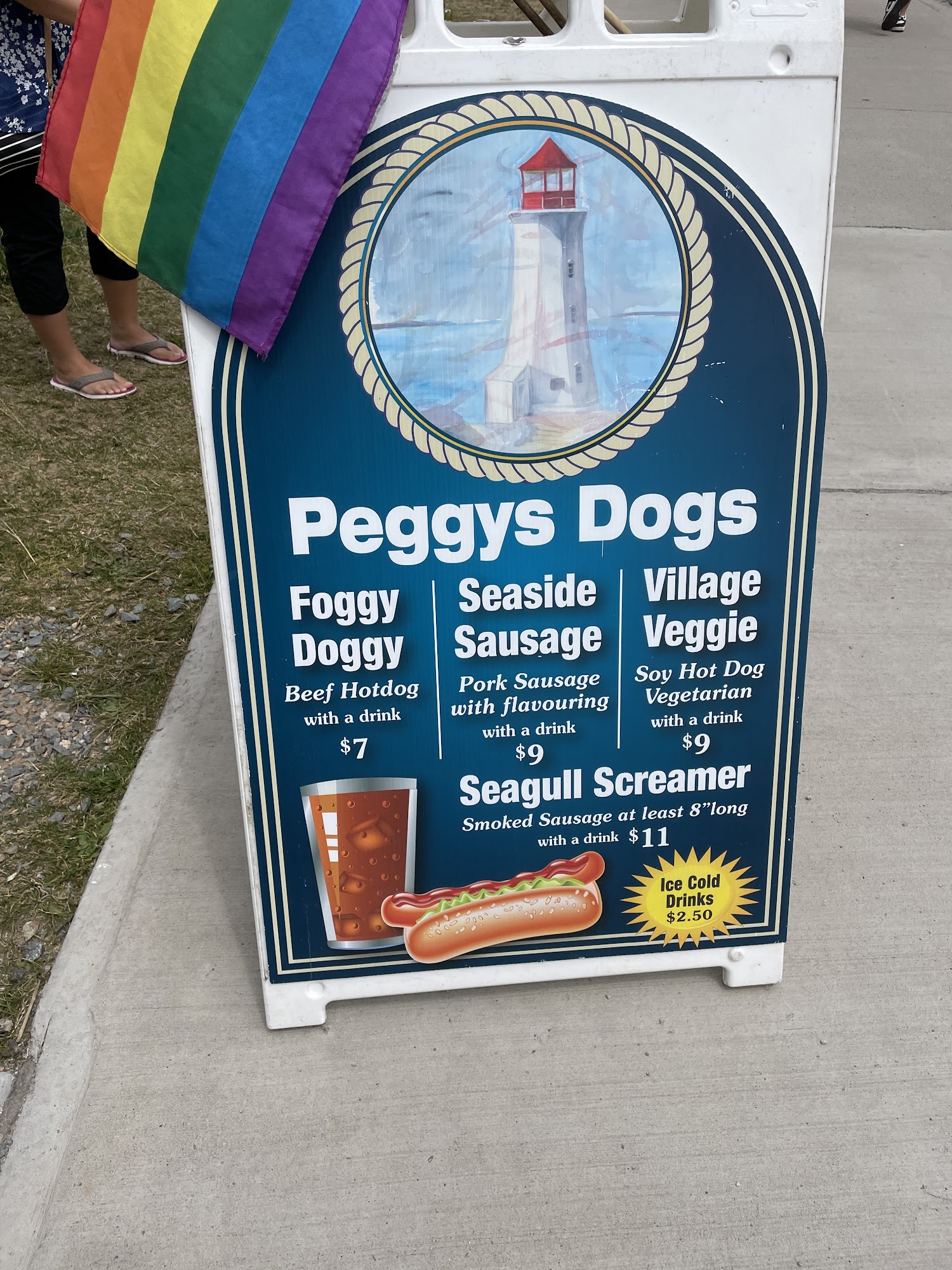 Peggy's Dogs Menu