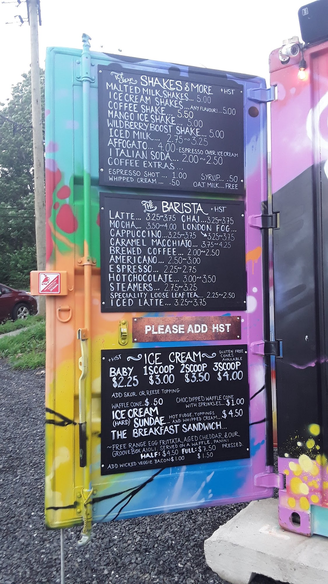 The GrooveBox Coffee House Menu