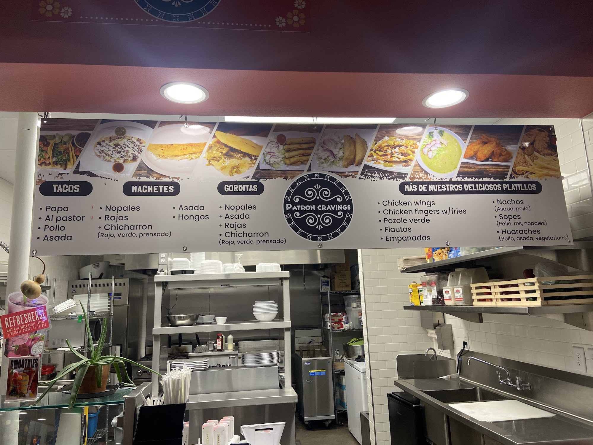 Patron’s Cravings Menu