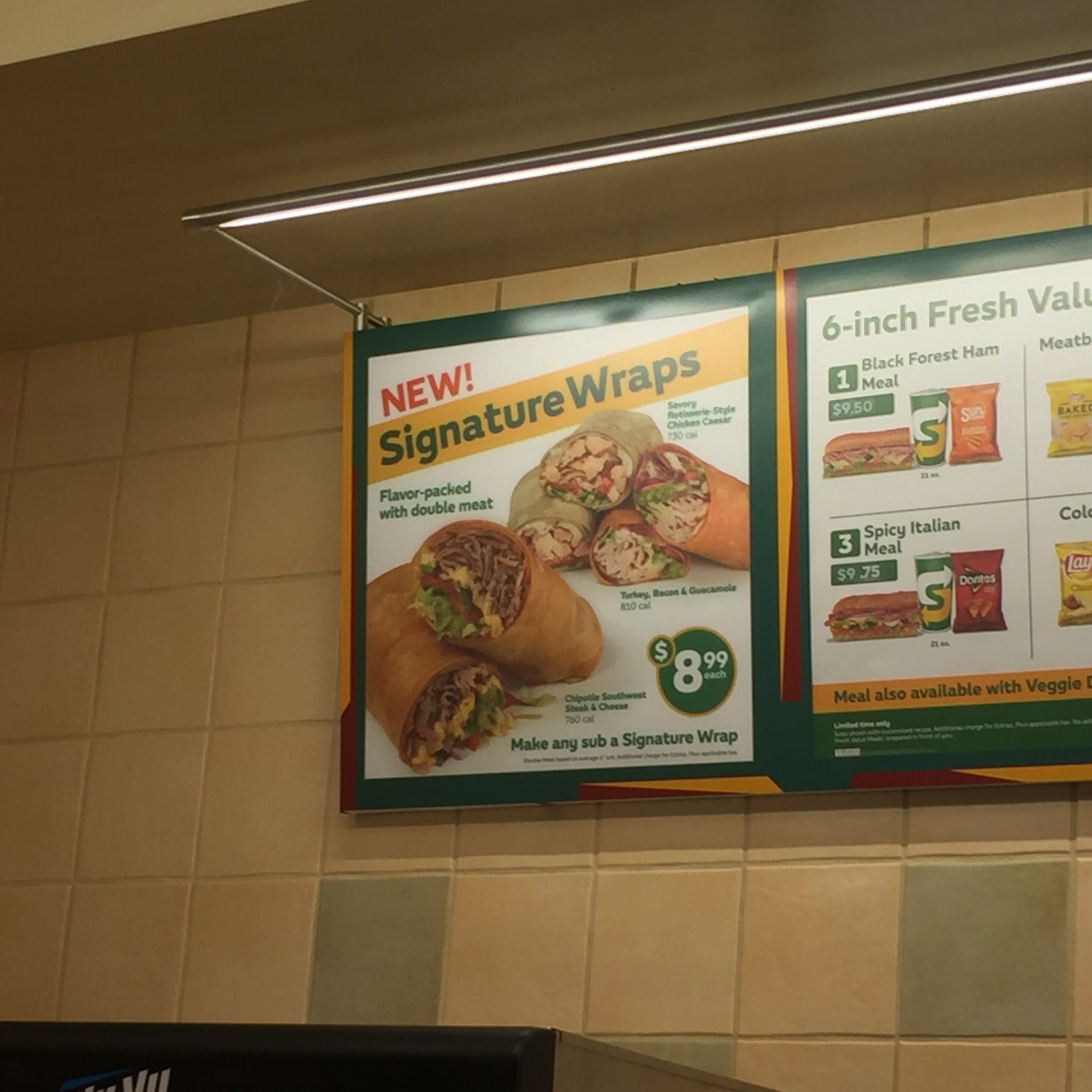 Subway Menu