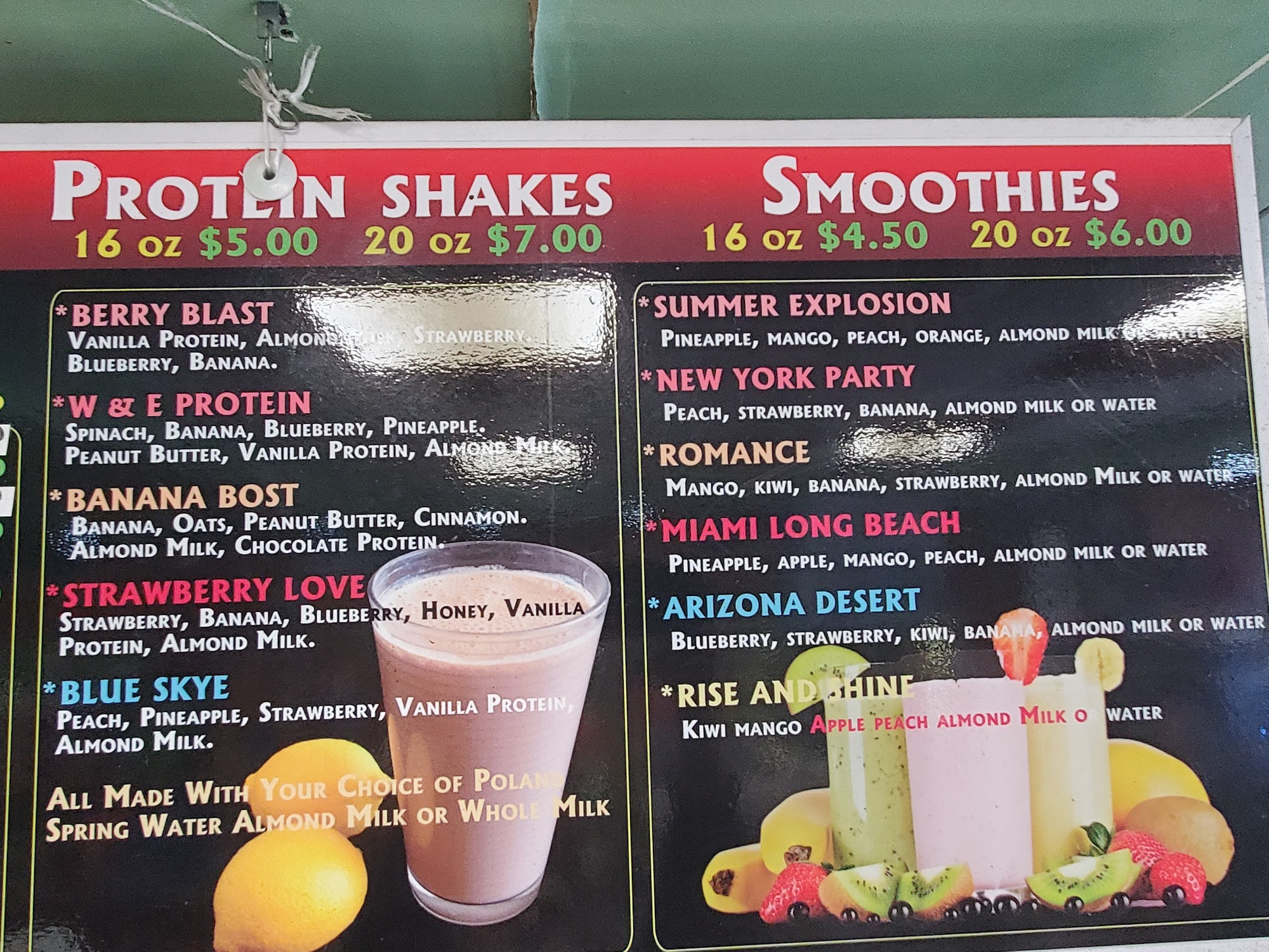 W E Deli Grocery Corp Menu