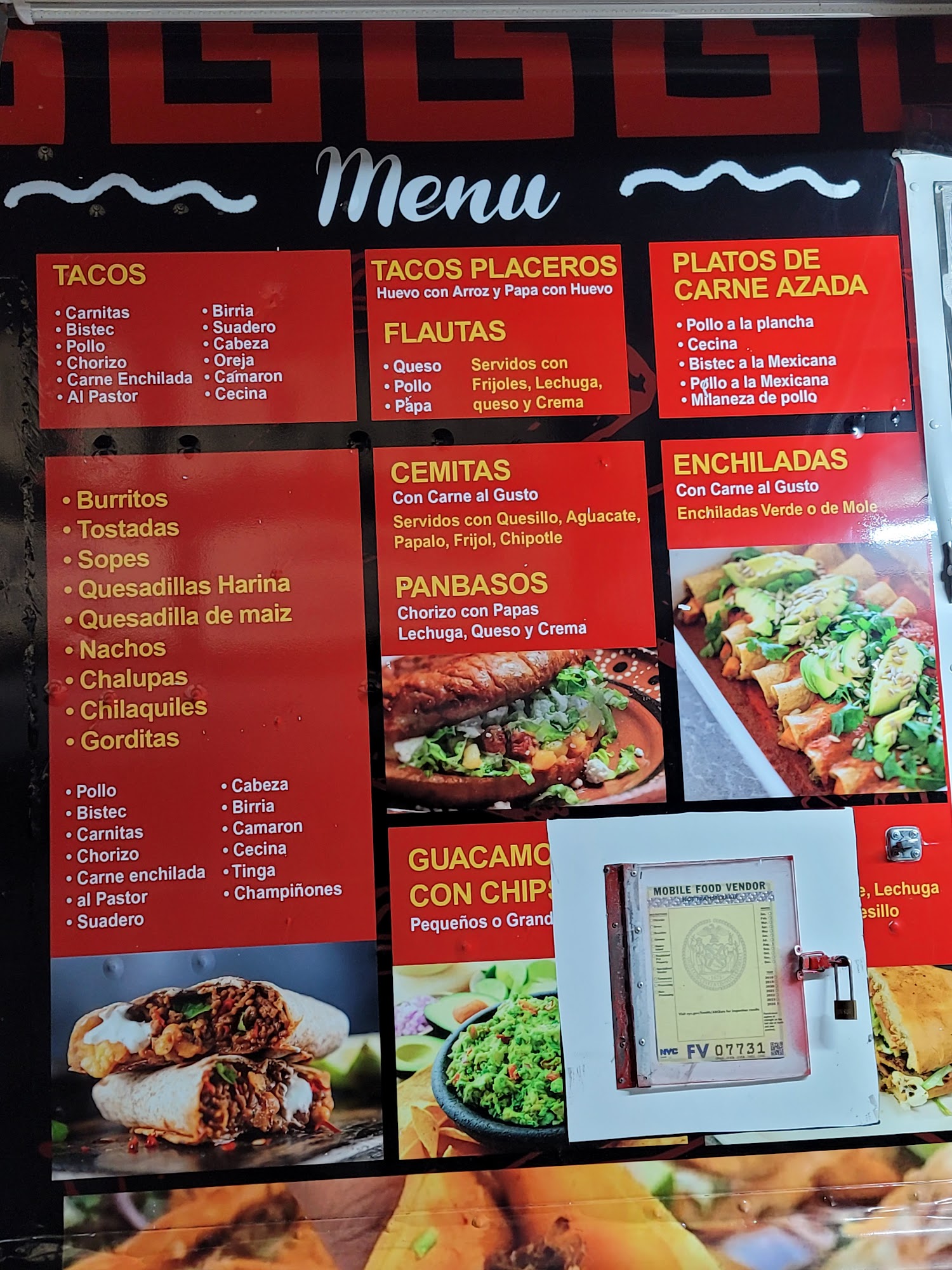 Taqueria Mr. Pancho Menu