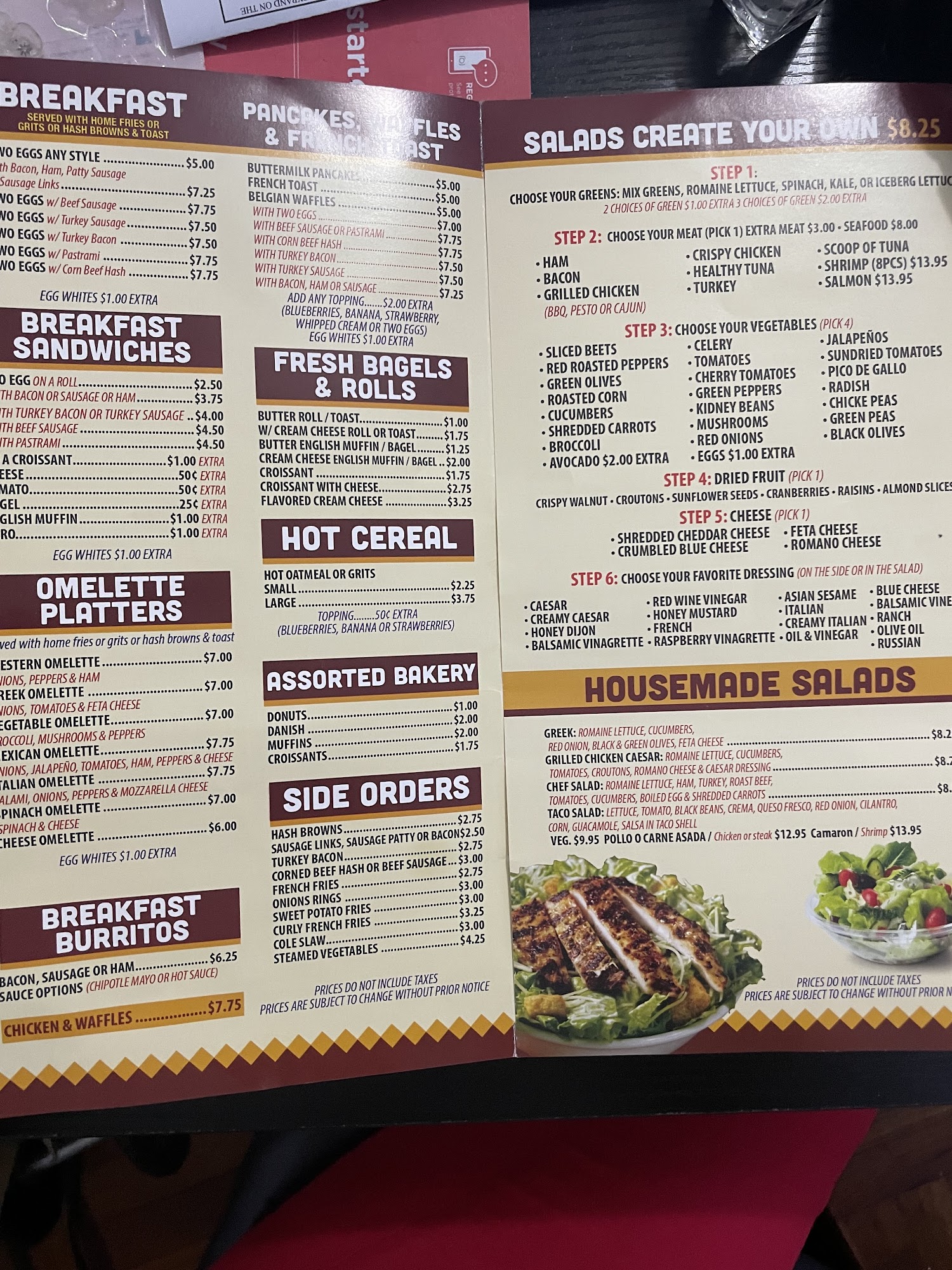 Tulcingo Cafe & Deli Menu