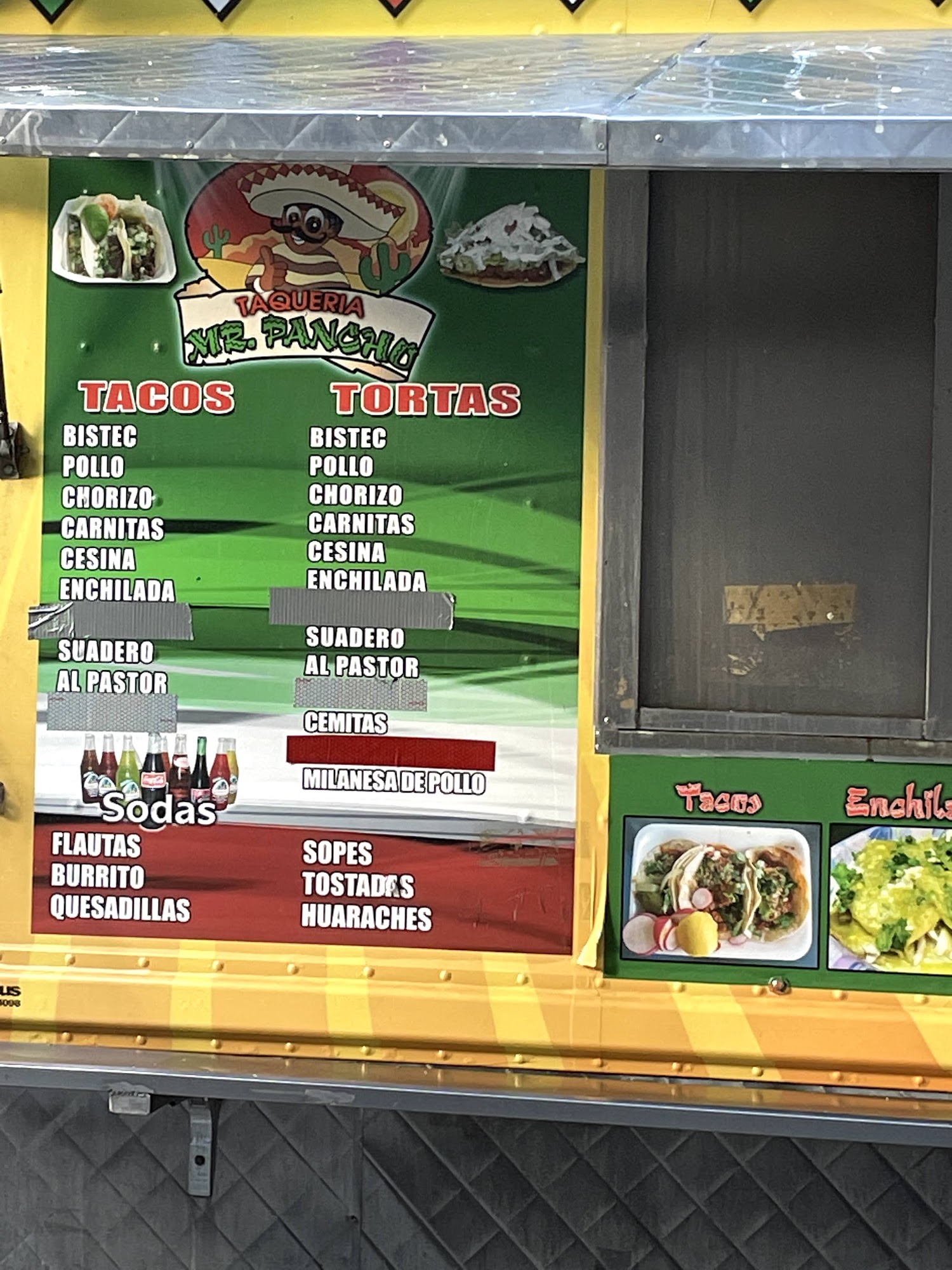 Taqueria Mr Pancho Menu