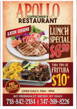 Apollo Restaurant Menu