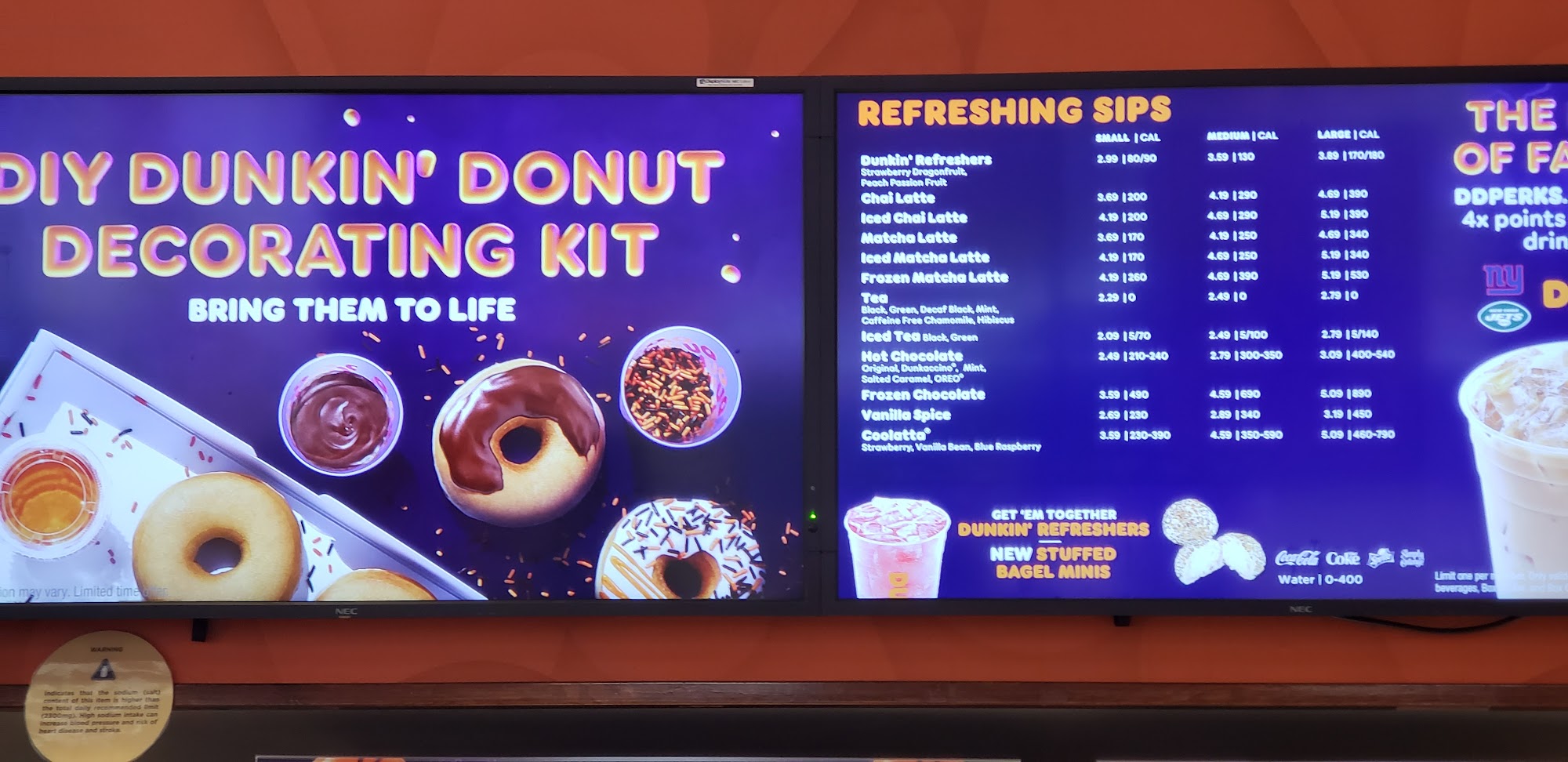 Dunkin' Menu