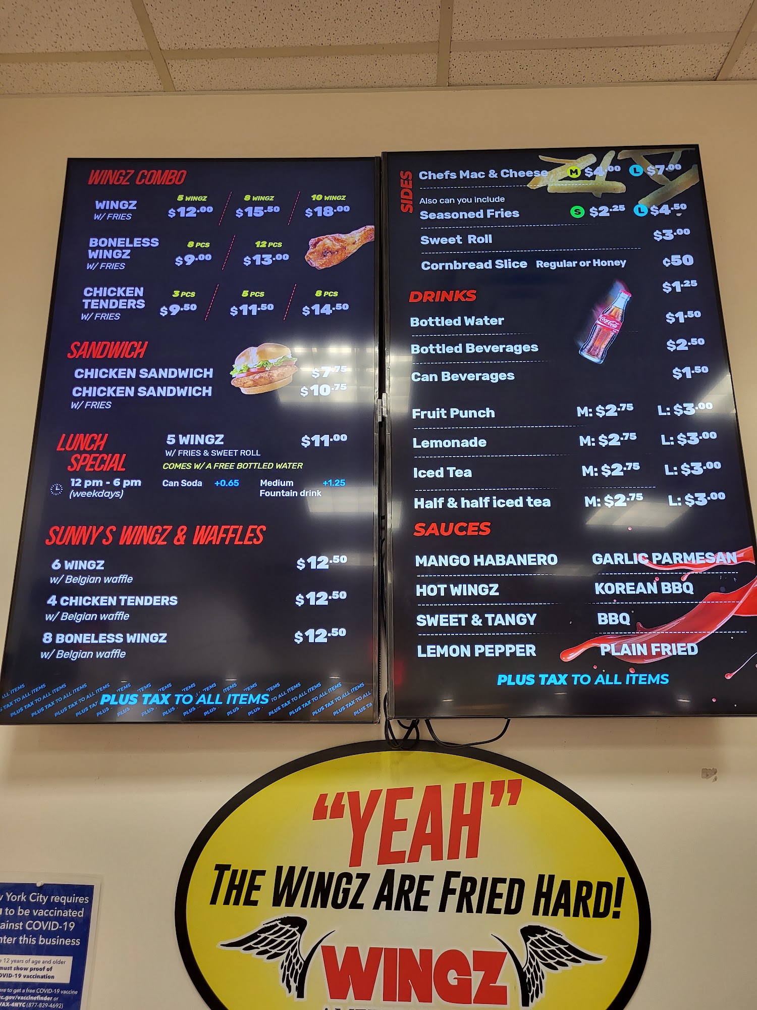 Wingz American Grill Menu