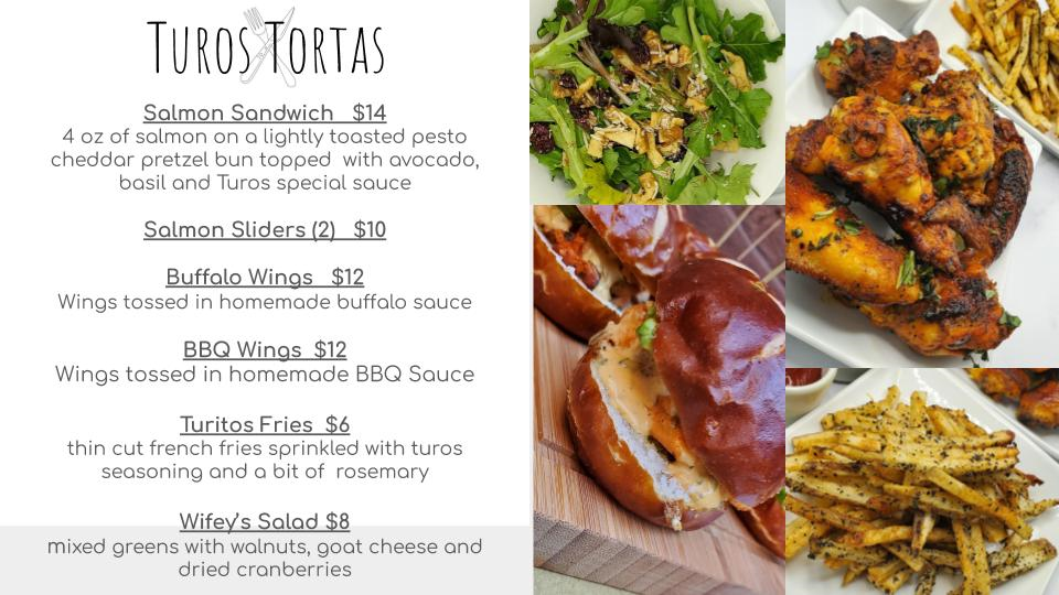 Turos Tortas Menu