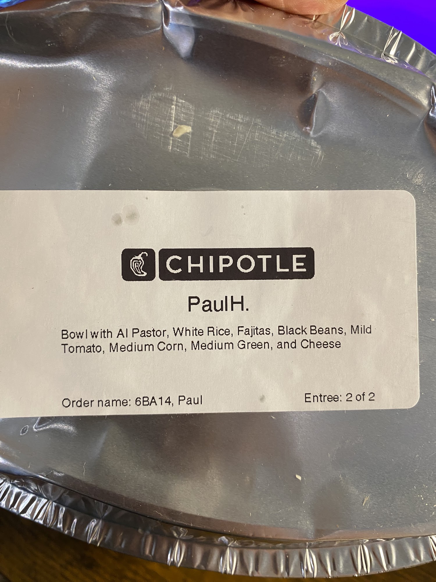Chipotle Mexican Grill Menu