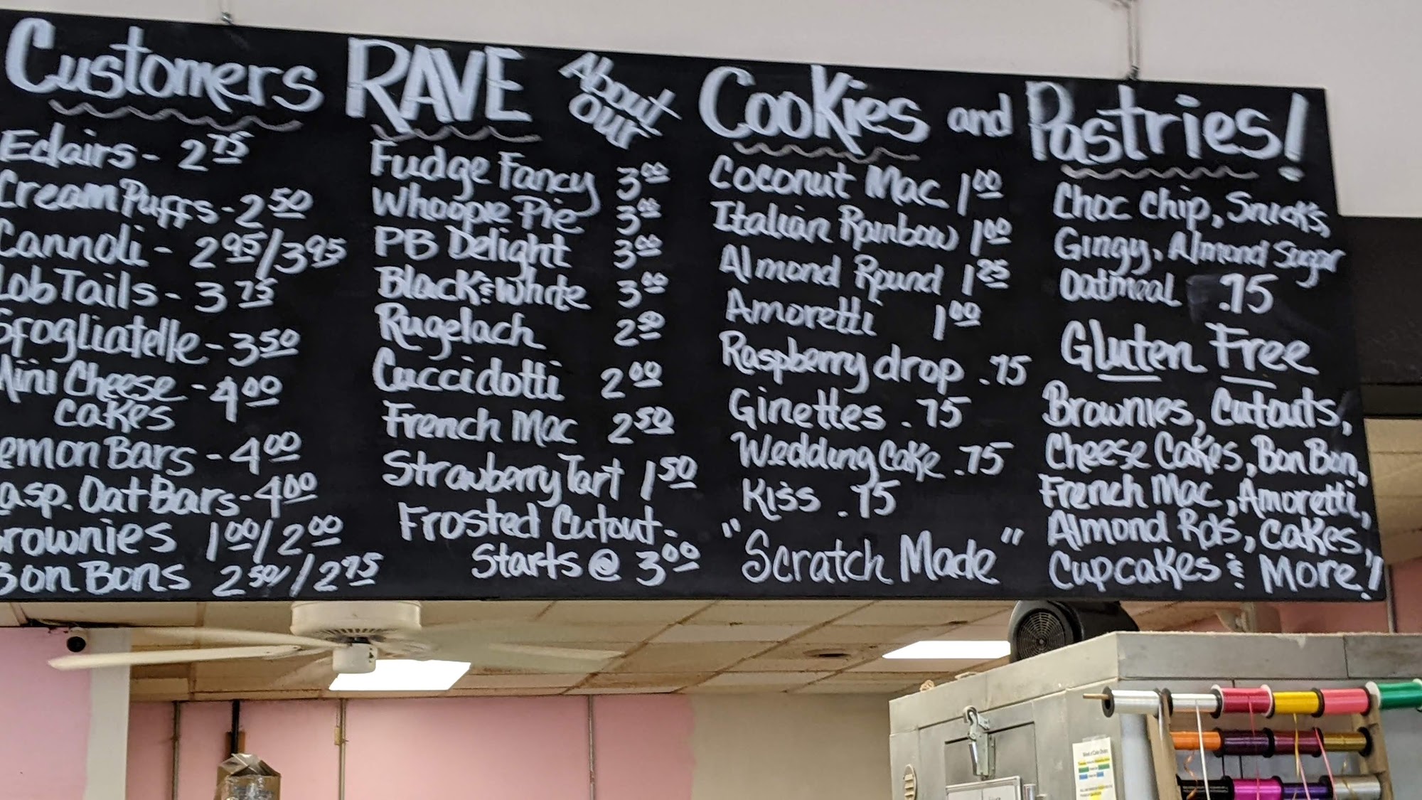 Dolce And Biscotti Fine Italian Bakery Menu