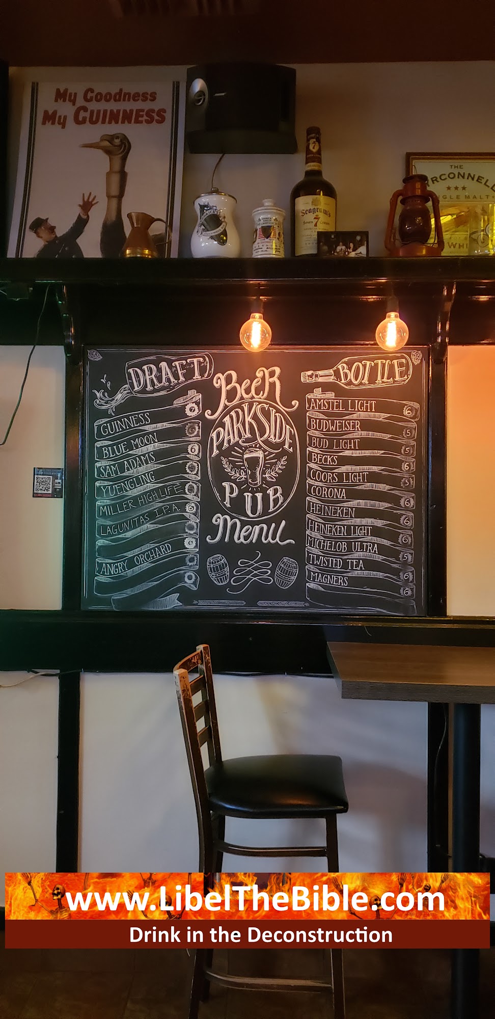 Parkside Pub Menu