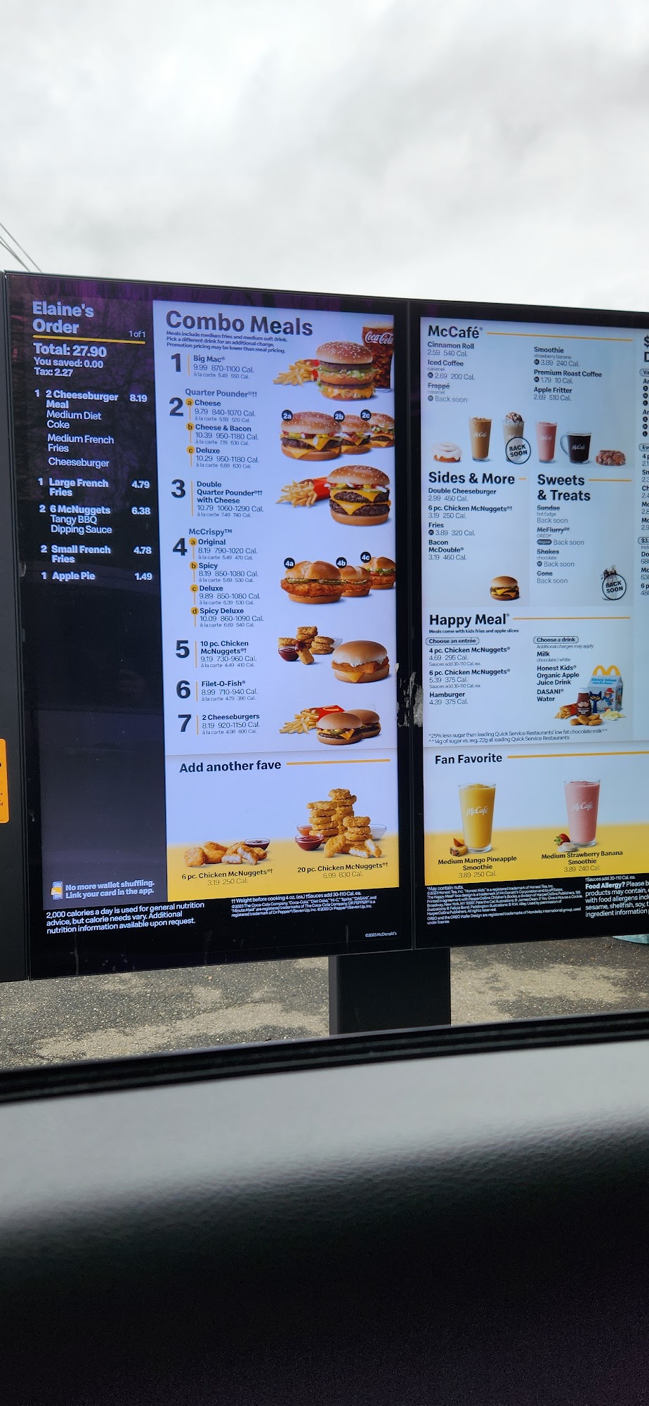 McDonald's Menu