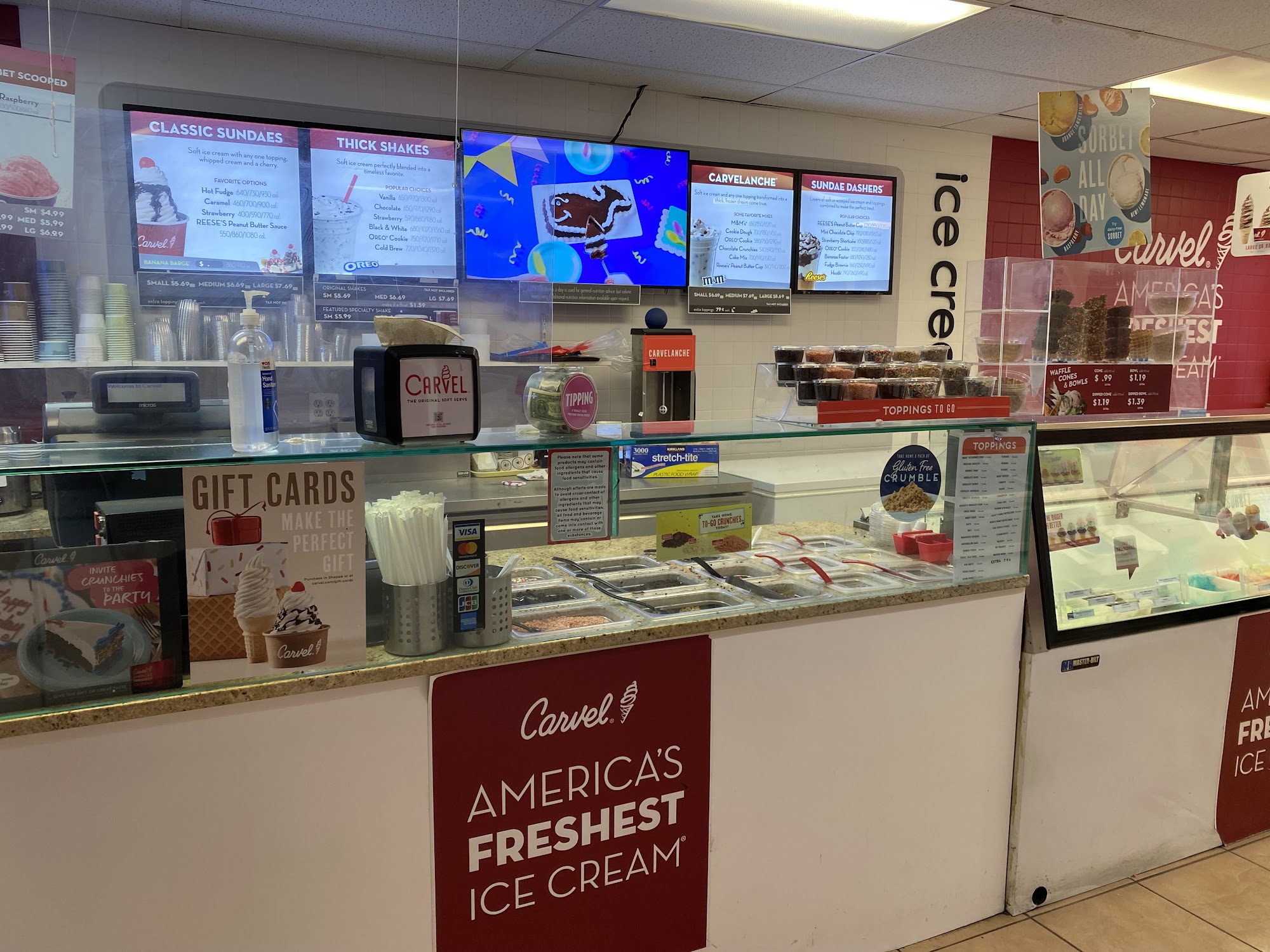 Carvel Menu