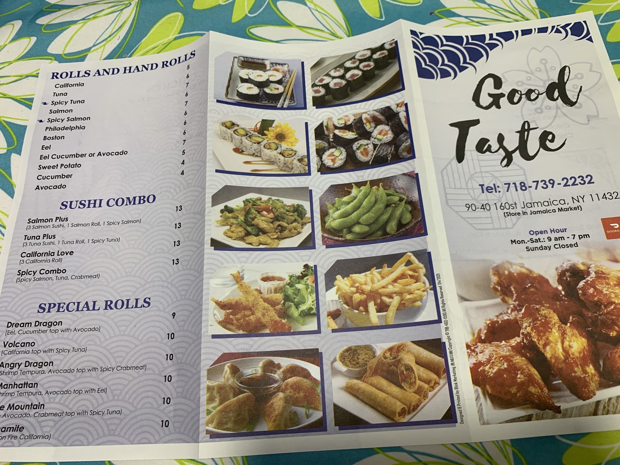 Jamaica Market Menu