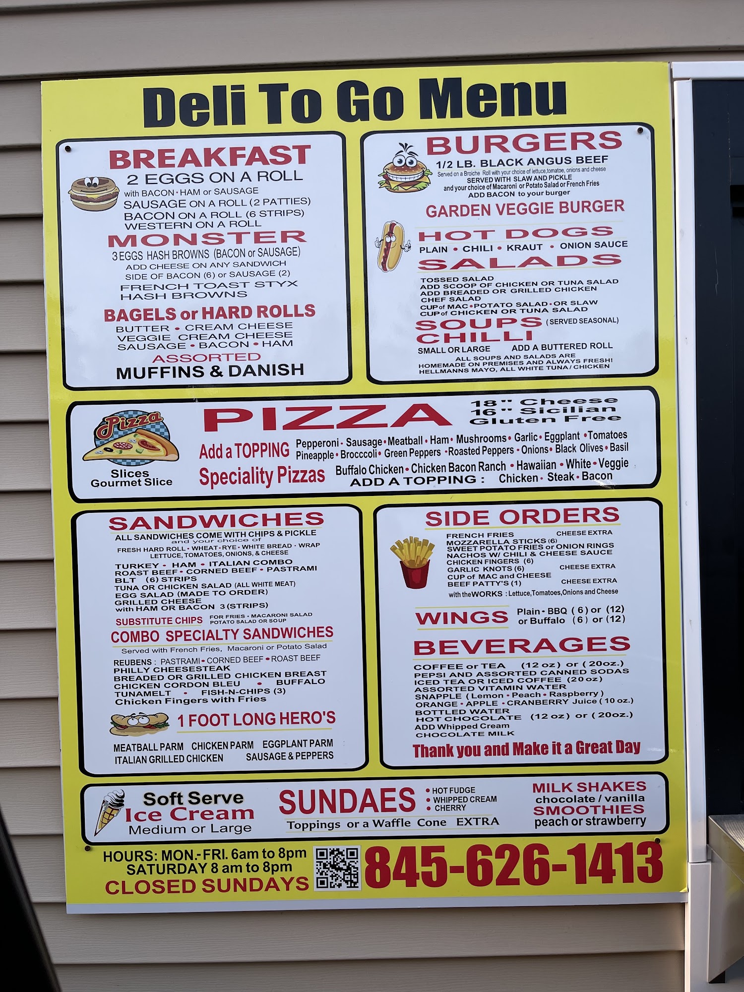Deli To Go Menu