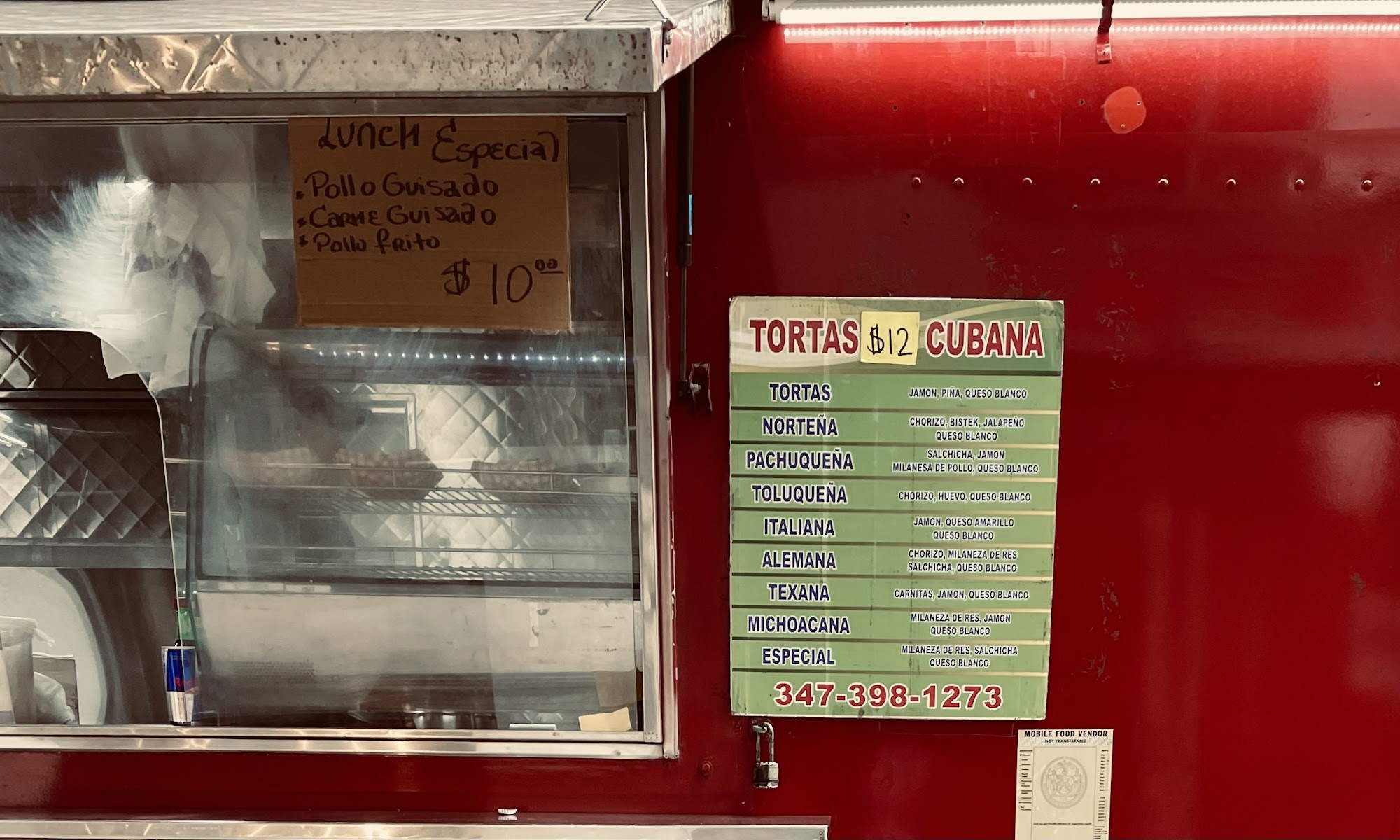 El Carrito Rojo Menu