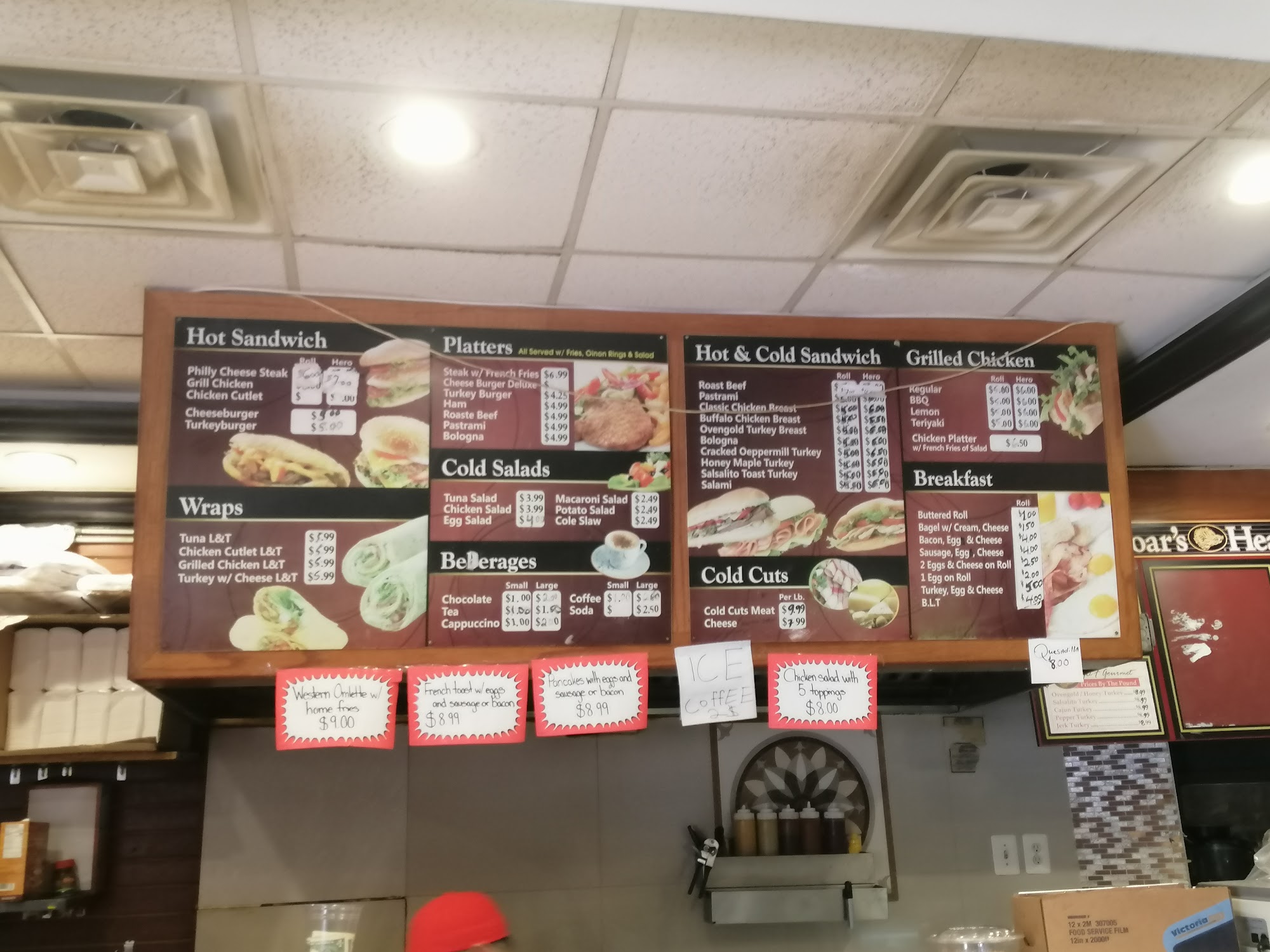 J & F Gourmet Deli Menu