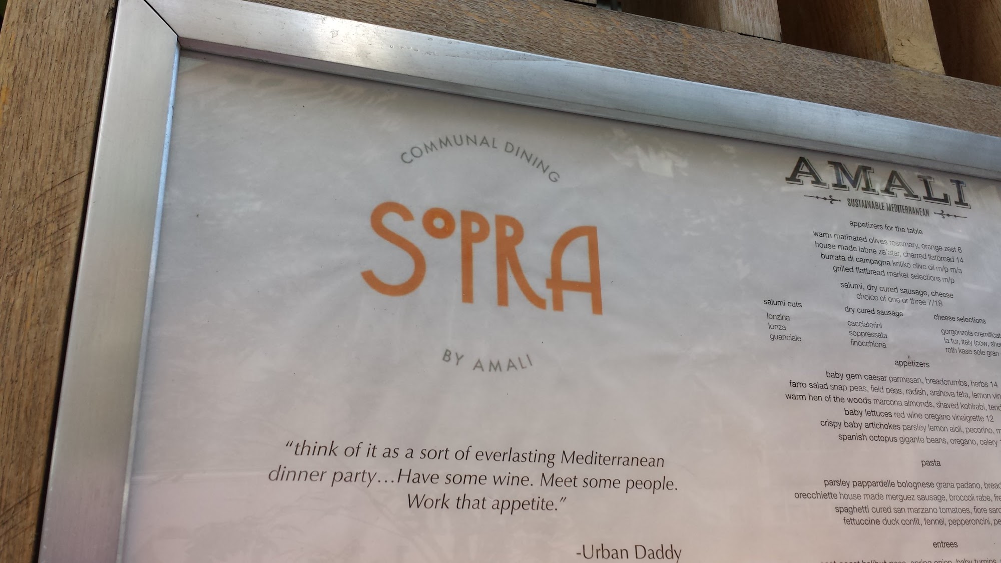 Sopra Menu