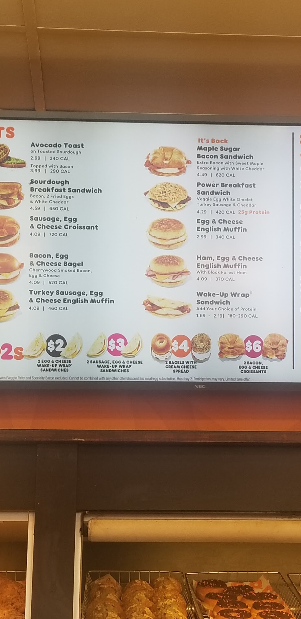 Dunkin' Menu