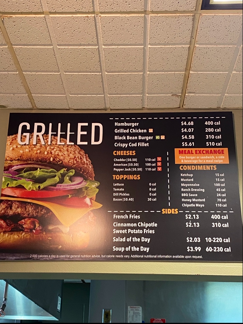 Grilled Menu